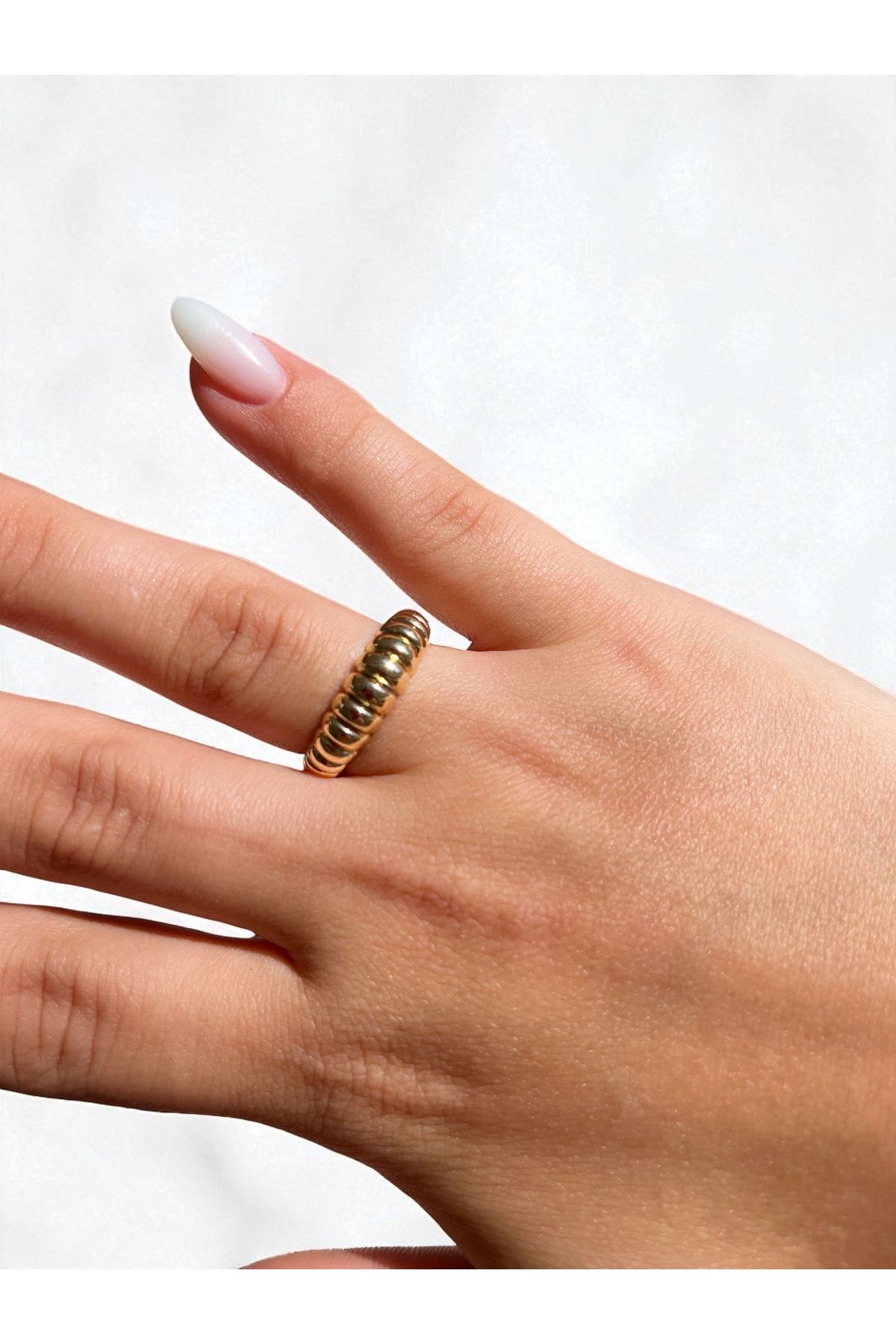 Lilac Jewelry Ayarlanabilir Gold Vintage Yüzük