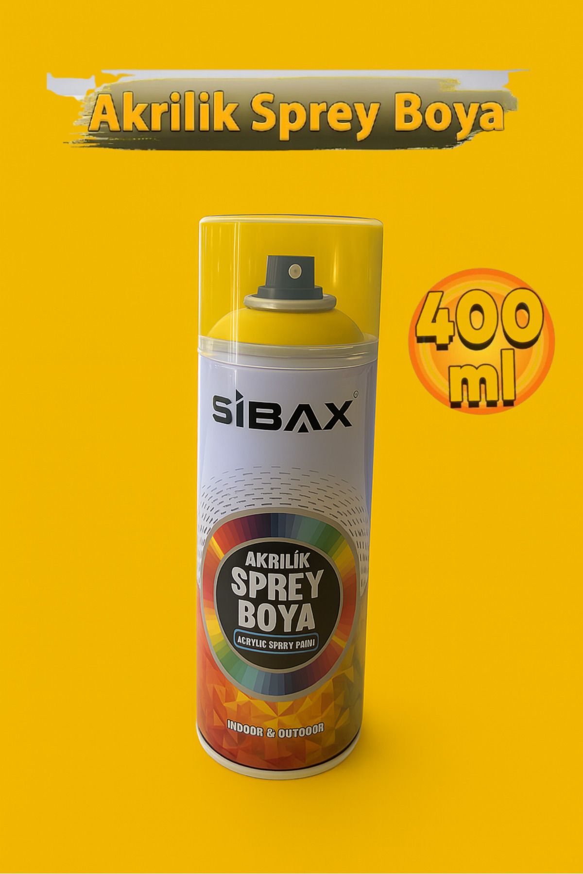 Sibax Akrilik Sprey Boya Ral 1018 Sarı 400 ml