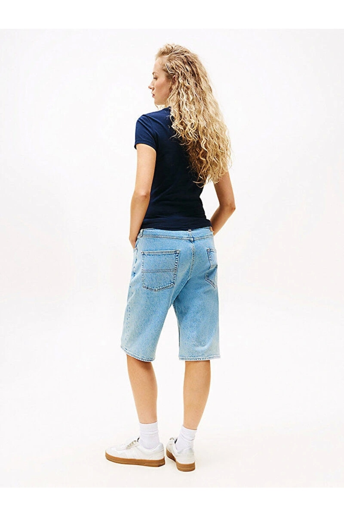 Tommy Hilfiger-Tommy Jeans TJW SLIM TJ US LINEAR SS TEE Γυναικείο μπλουζάκι μπλε DW0DW21422C1G 2
