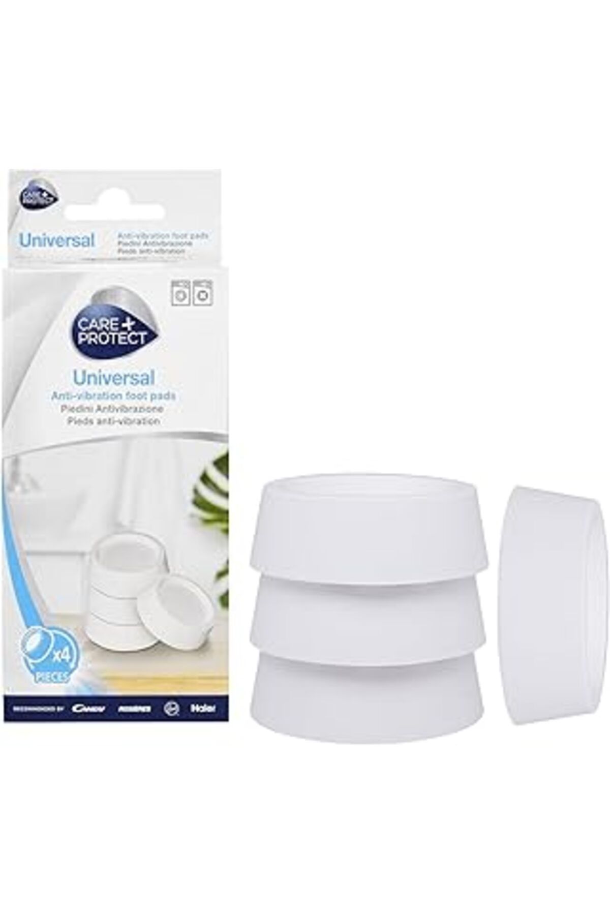 Roses Store Care+Protect Titreşim Önleyici Kauçuk Ayak Pedleri, Çamaşır Makineleri Ve Kurutucular Için, Titreşi