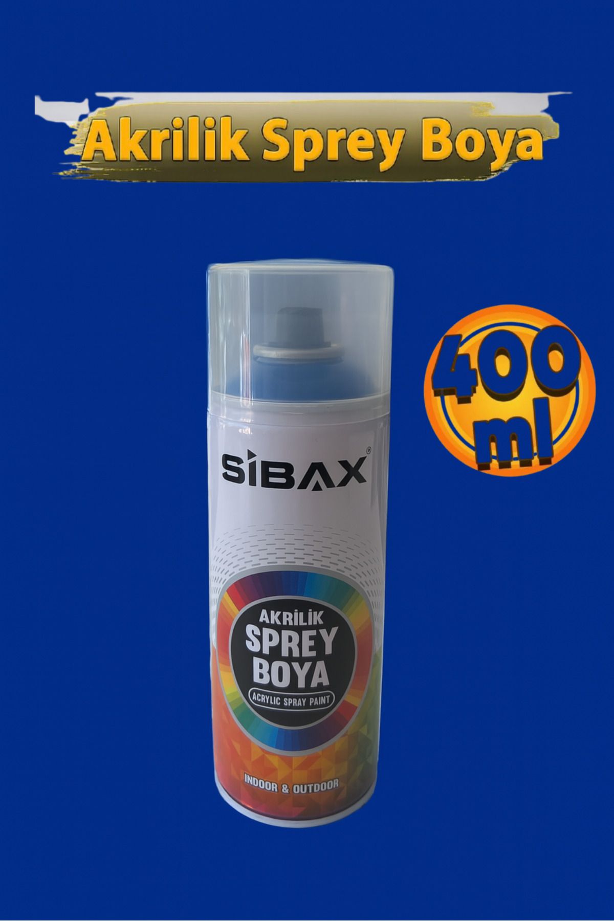 Sibax Akrilik Sprey Boya Ral 5017 Boncuk Mavi 400 ml
