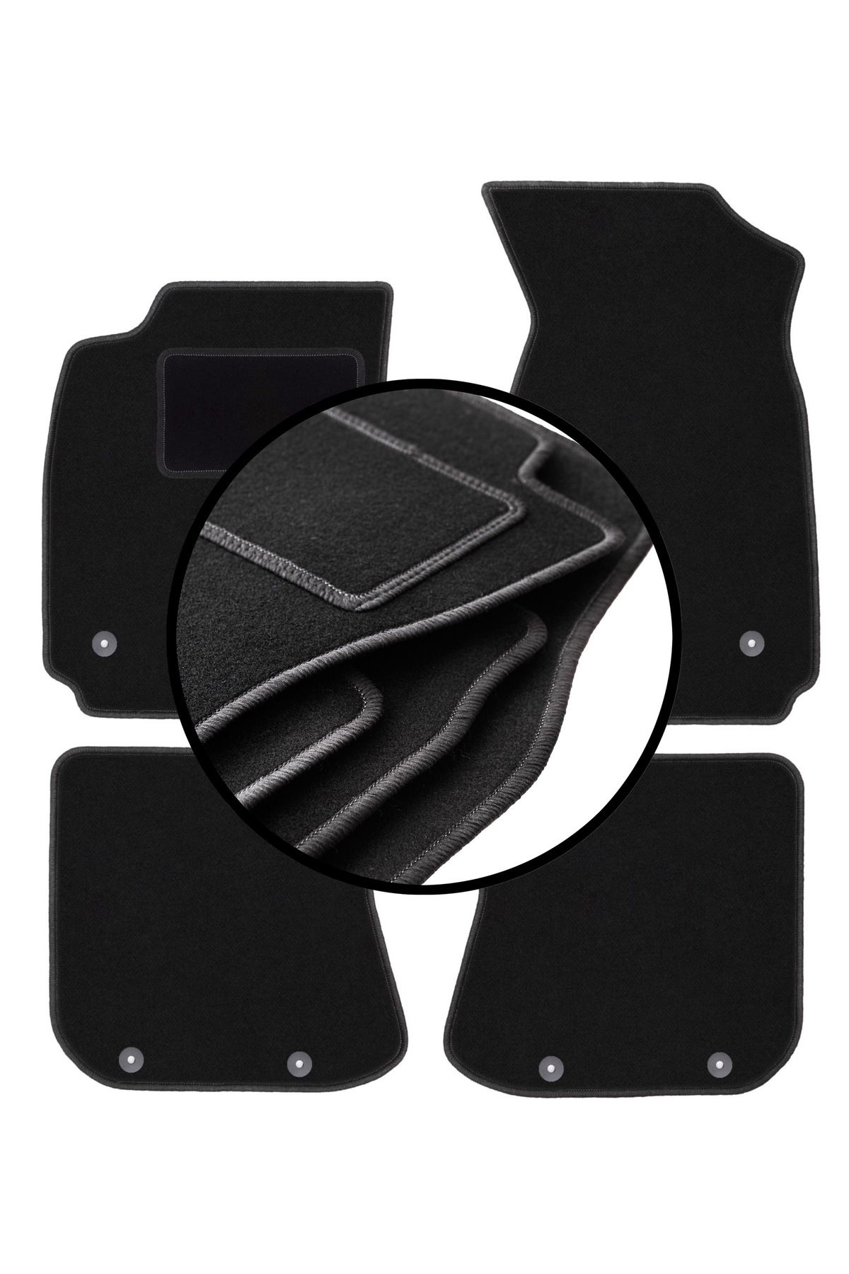 shumee Set Complet De Covorașe Velur Pentru: Audi A4 B5 Sedan, Break, Avant (1995-1999) - One Size