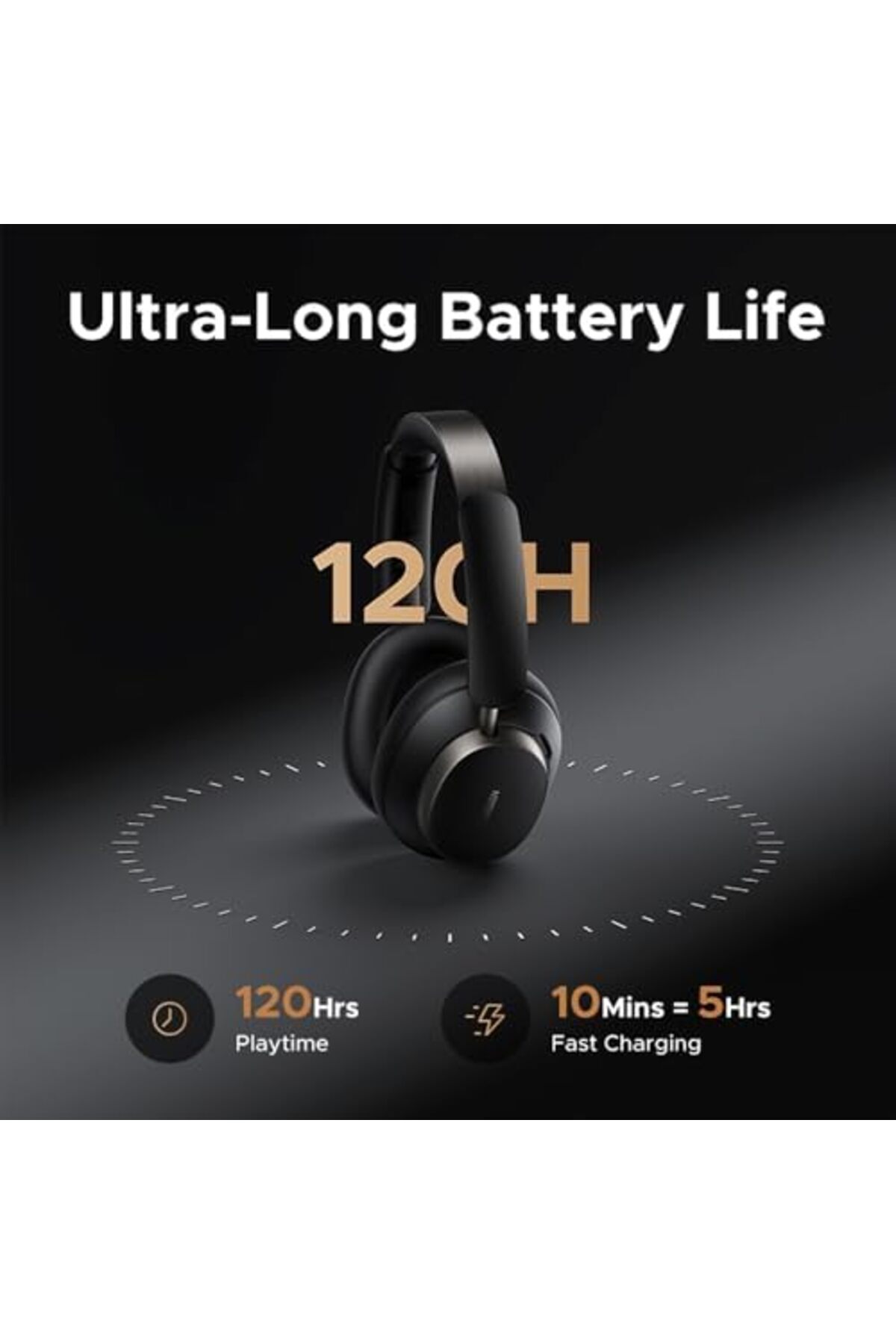 Ugreen-HiTune Max6 Headphones Wireless, 120H Playtime, Adaptive Noise Cancelling, Hi-Res Sound Bluet 5