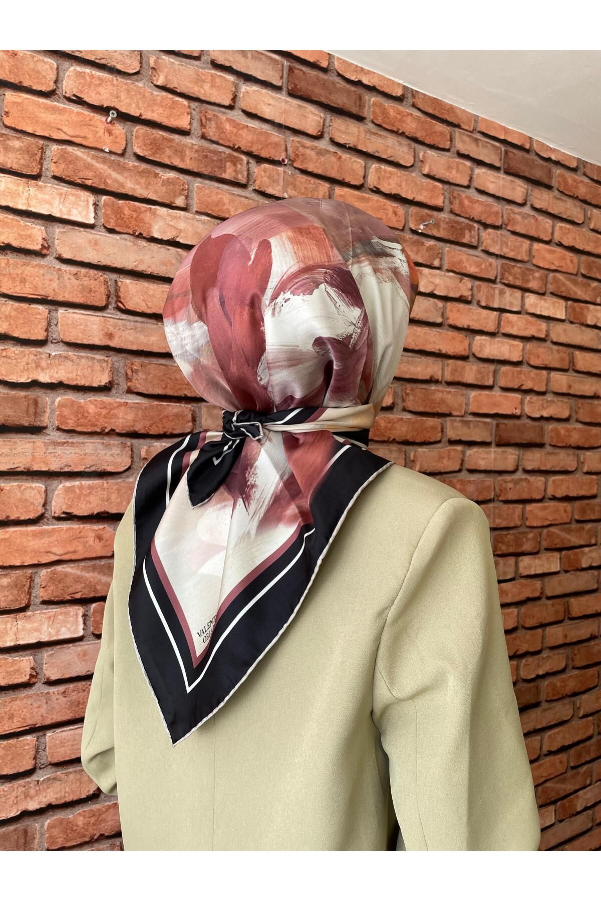 Valentino Orlandi twill ipek eşarp