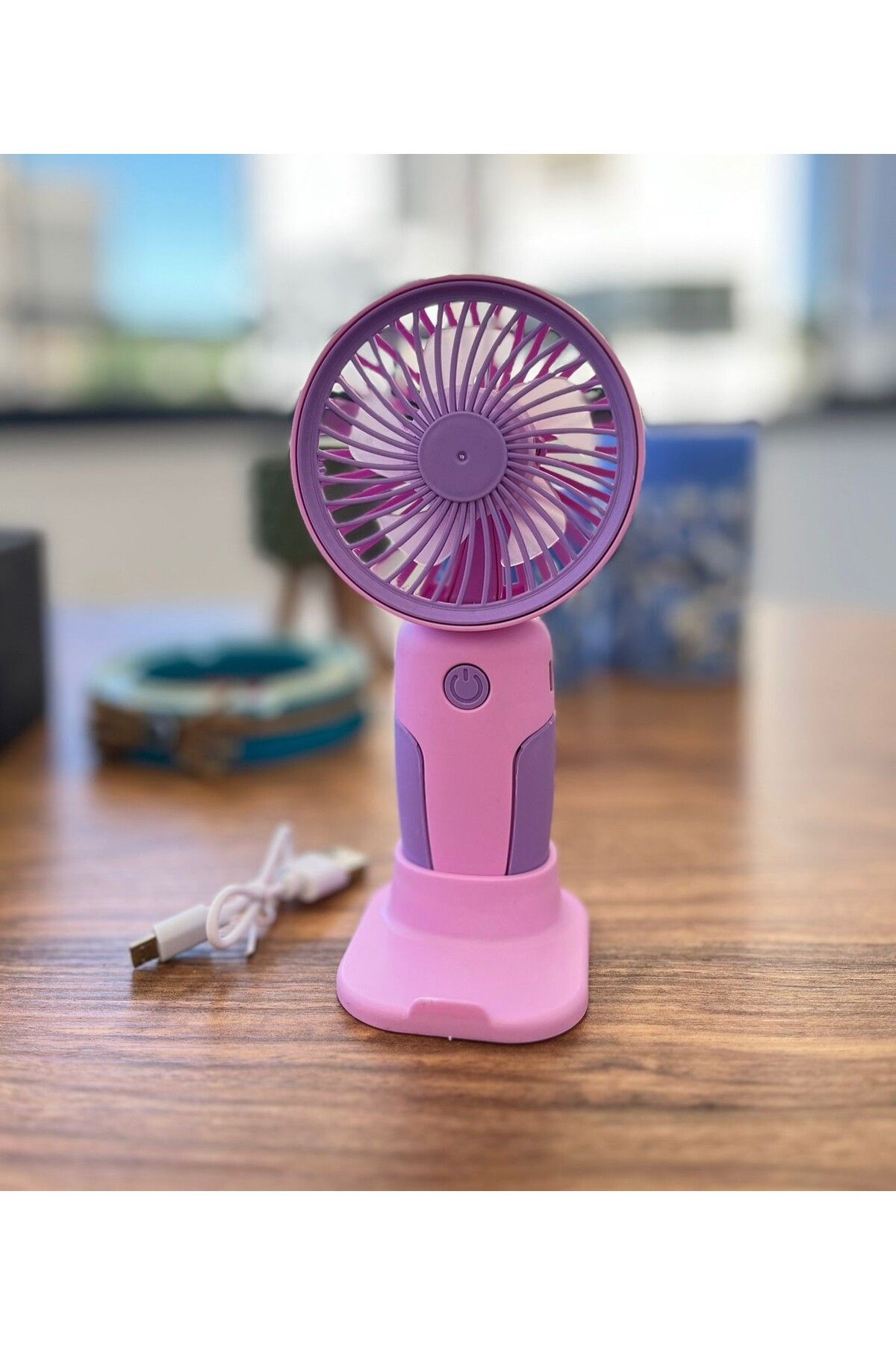 mihi hediyelik 3 kademeli Fan Mini Vantilatör Klima Güçlü Serinletici Taşınabilir Şarjlı