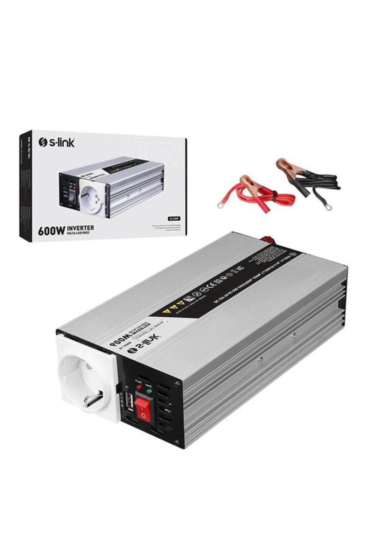 Roses Store S-Link Sl-600W Dc12V-Ac230V 600W İnverter