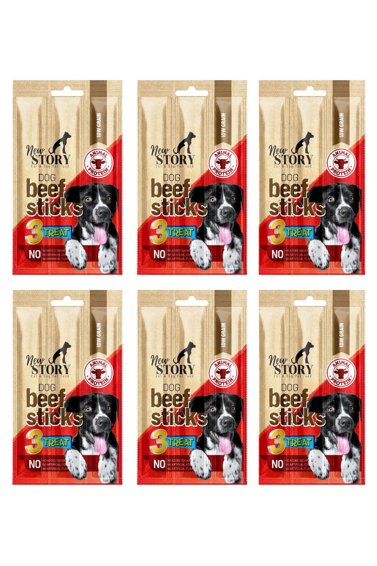 New Story Dog Beef Stick 6 Adet 3x11Gr. Biftekli, Çubuk, Köpek Ödül Maması