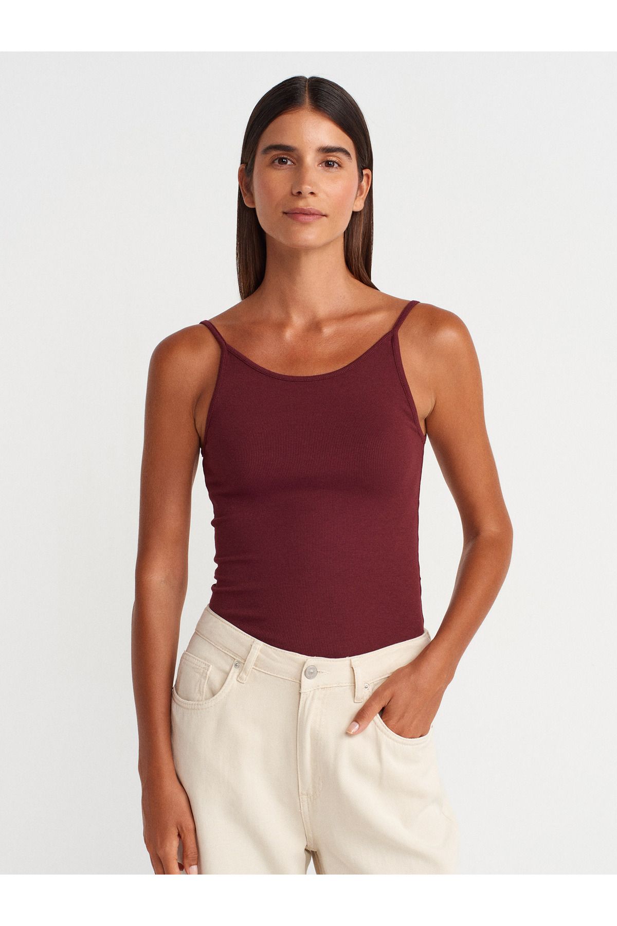 Dilvin 21131 Askılı Top-Bordo