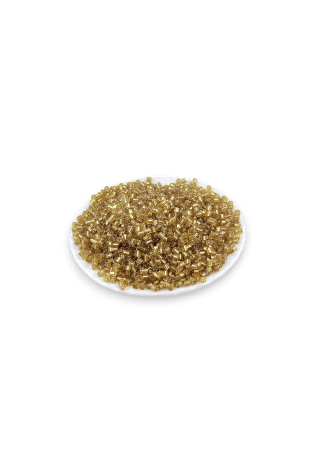Serhat Aksesuar ve El İşçilik Koyu Sarı 5x4 mm Büyük Kesme Boncuk 50 Gr