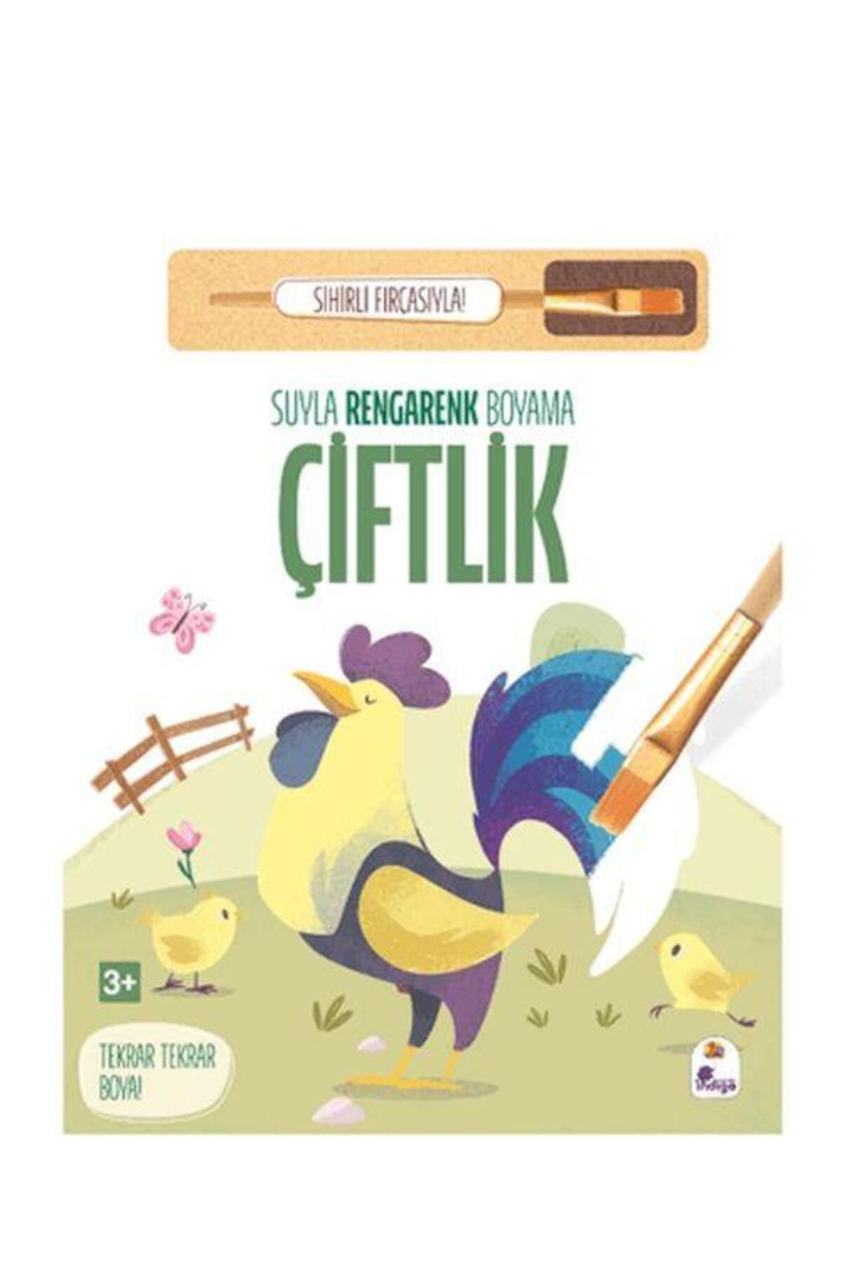 İndigo Kitap Suyla Rengarenk Boyama Çiftlik (Sihirli Fırçasıyla)
