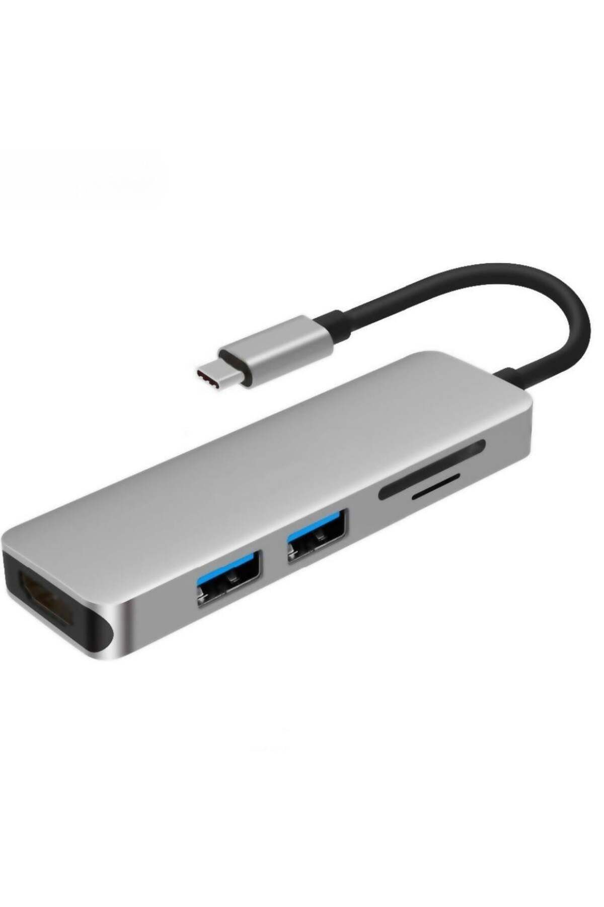 ACL FH26 USB-C 5 in 1 Çoklayıcı 3xUSB-A 3.0 TF SD Kart Girişli Hızlı Veri Aktarımlı Hub Adaptör