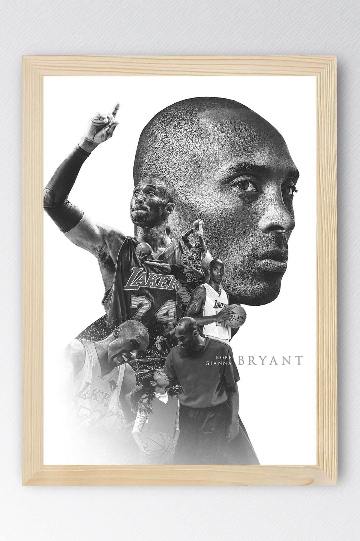 Saturn Kobe Bryant Çerçeveli Tablo - Basketbol NBA Posteri Tablo