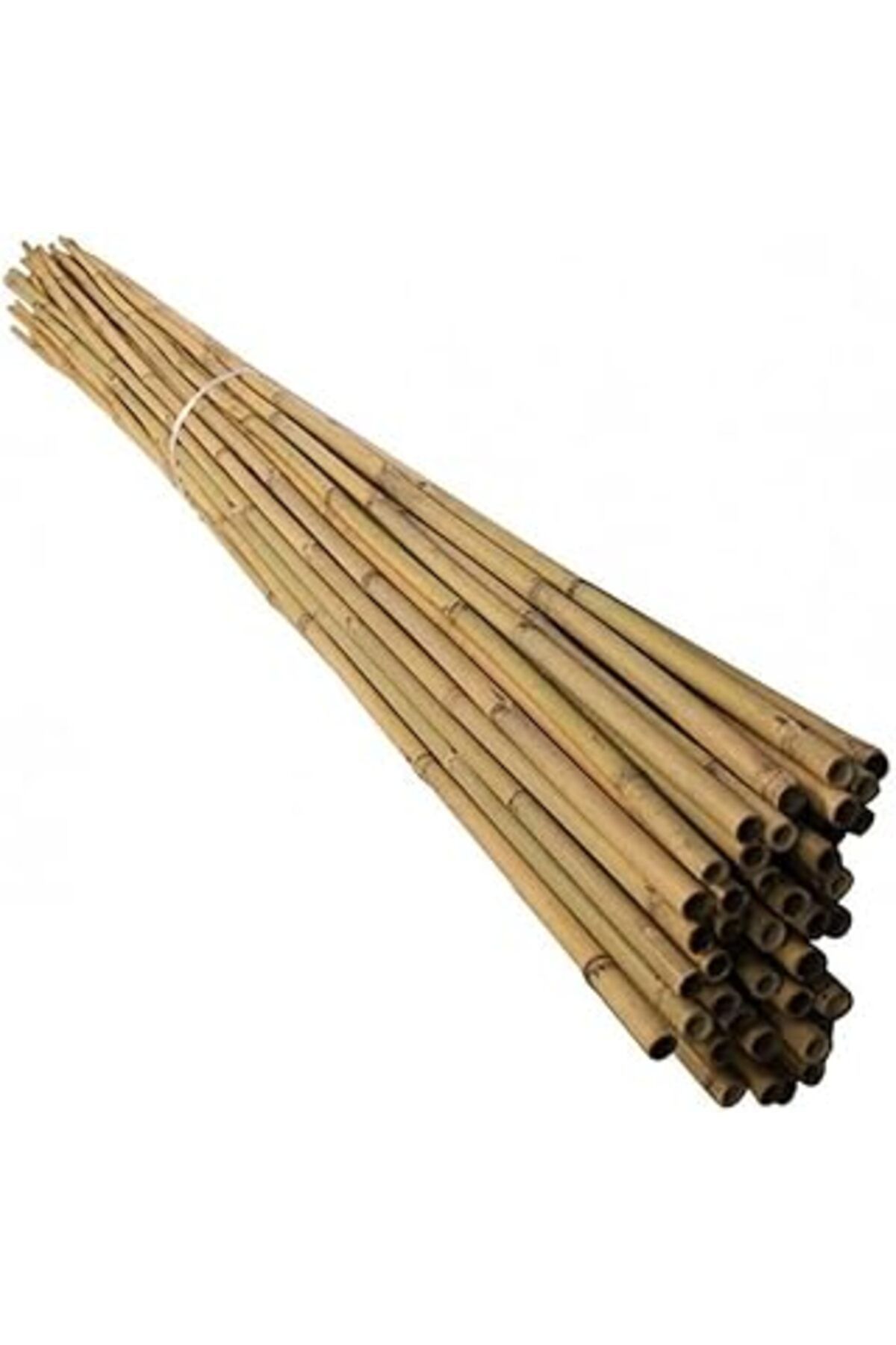 Qedii 120 Cm Doğal Bambu Bitki Destek Çubuğu 10 Adet 5-10 Mm