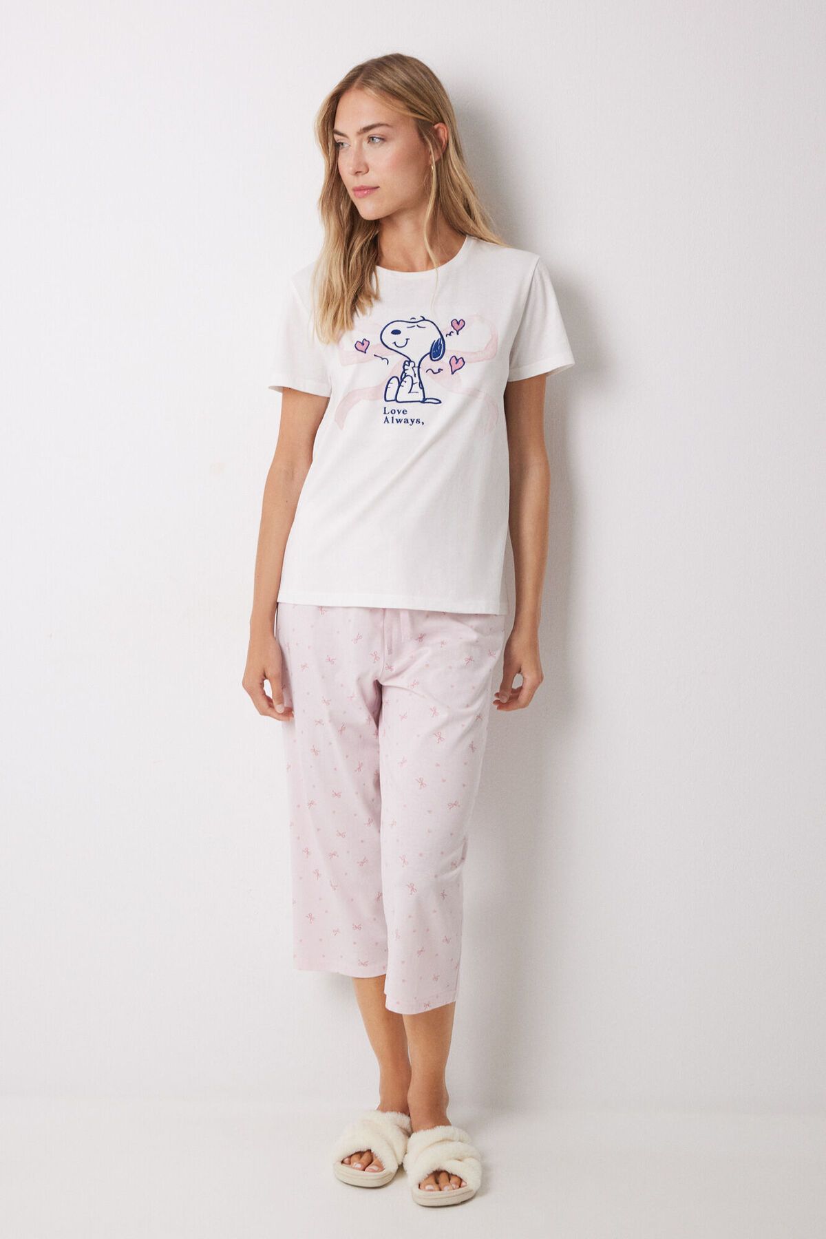 Women Secret kısa kollu pijama takımı