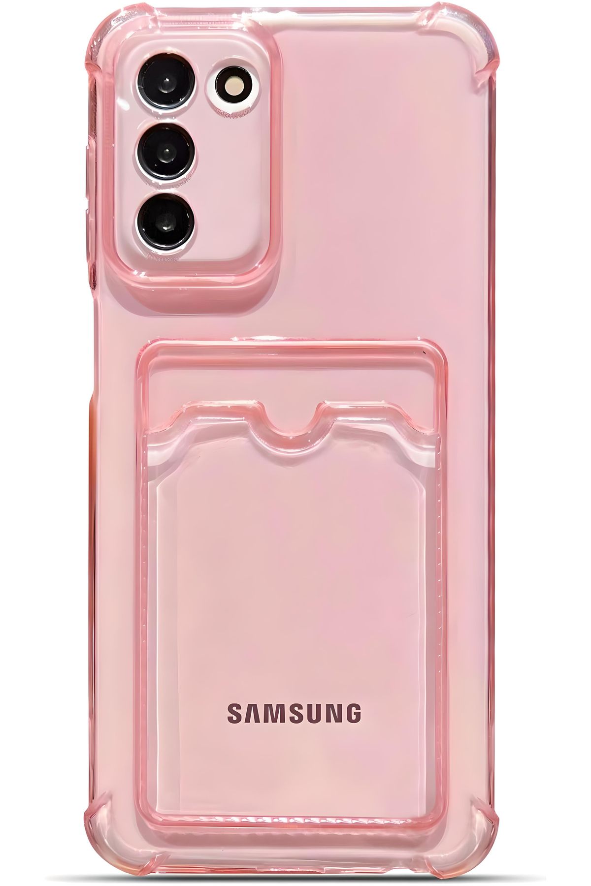 Ehr. Samsung Galaxy S20 Uyumlu Kamera Korumalı Kartlıklı Köşeleri Airbag Tasarımlı Darbe Önleyici Şeffaf