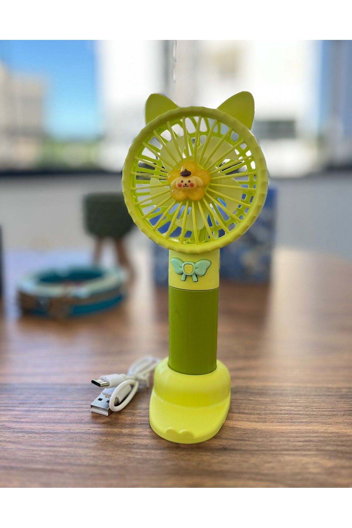 mihi hediyelik 3 kademeli Fan Mini Vantilatör Güçlü Serinletici Taşınabilir Şarjlı