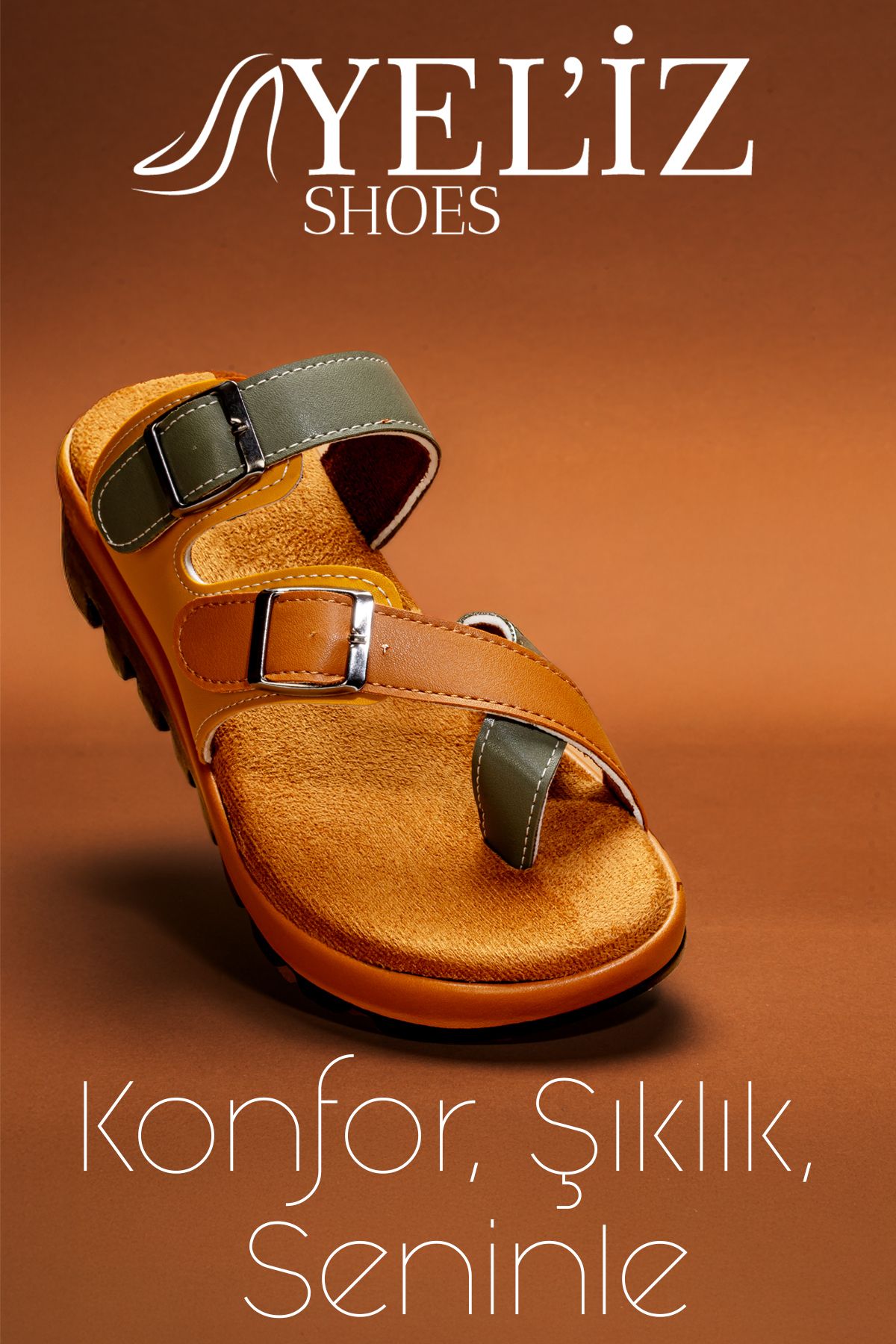 Yel'iz Shoes&Slipper Ortopedik Parmak Arası Kadın Sandalet Terlik