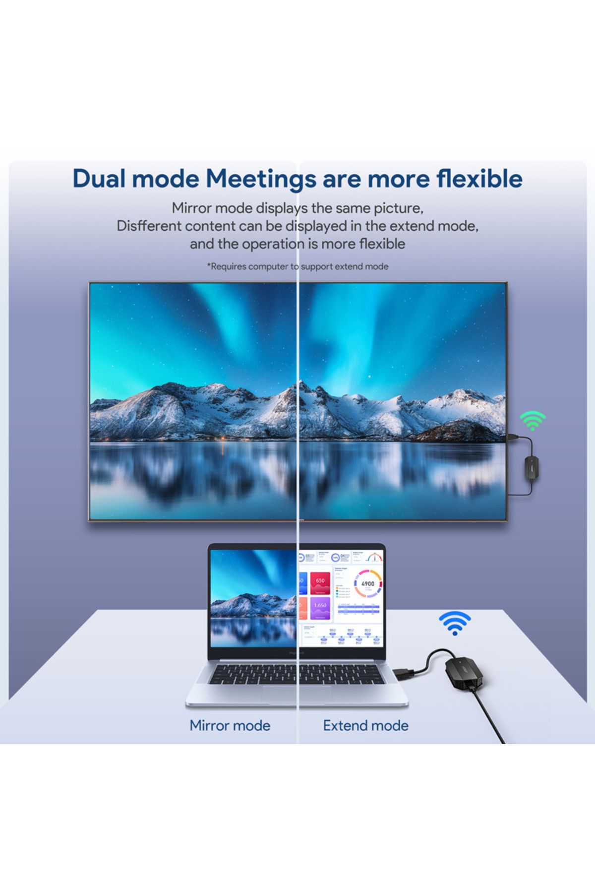 Clavi-HDMI wireless extender adapter set with transmitter and receiver, Full HD, 1080p, 60Hz 10
