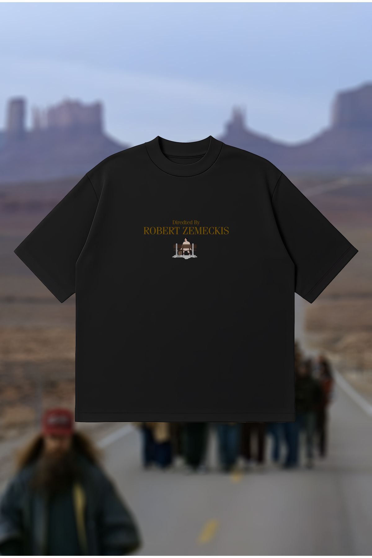 PURE POWER Directed by Robert Zemeckis Boxy Fit Oversize Unisex Tshirt – Baskılı Tişört | Streetwear