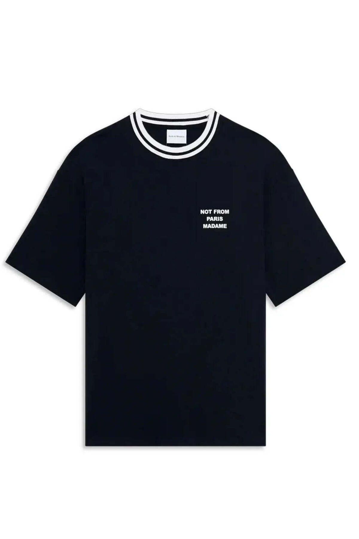 American Rag Cie Le T-Shirt Slogan Sport - %100 Pamuk, Siyah, Rahat Kesim T-Shirt