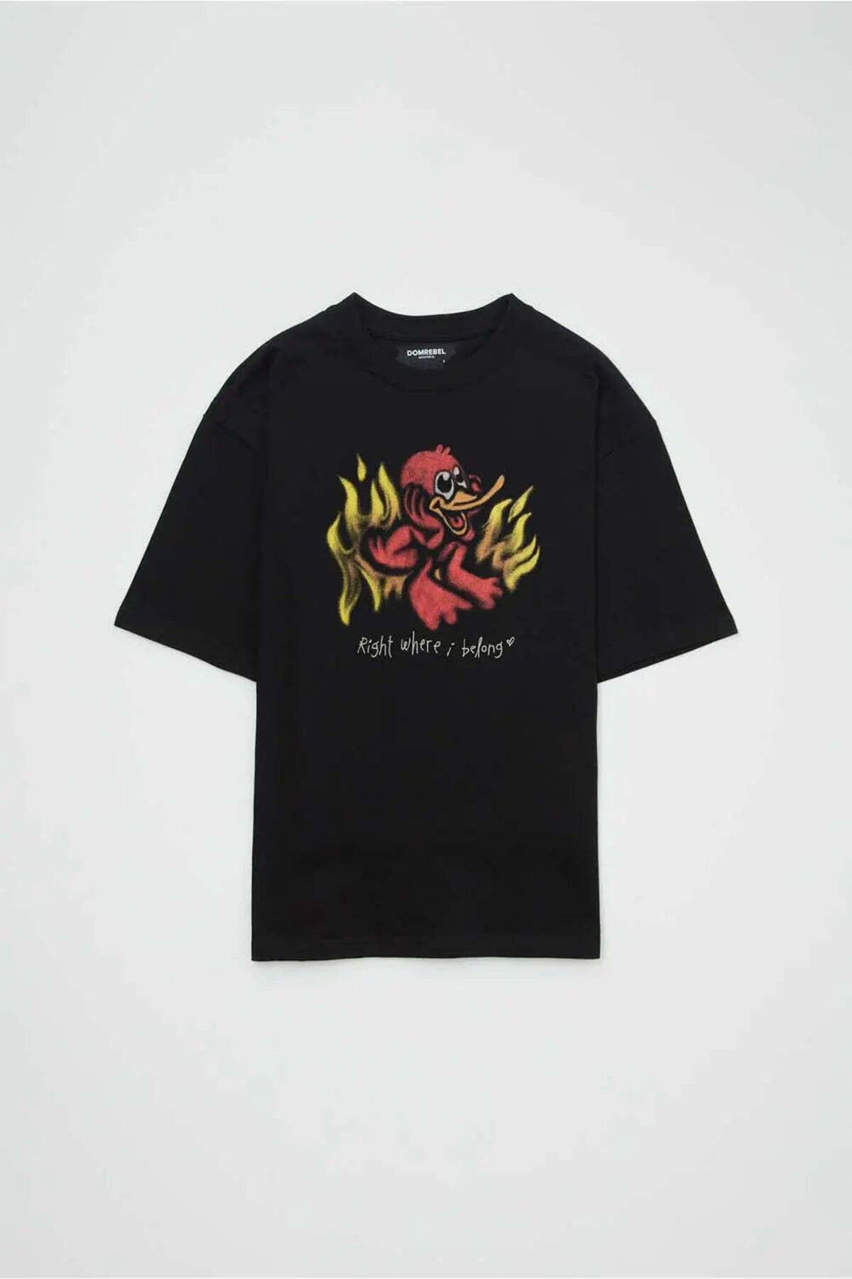 American Rag Cie DOMREBEL Inferno T-Shirt: %100 Pamuk, Özgün Tasarımlarla Rahat Kesim Tişört