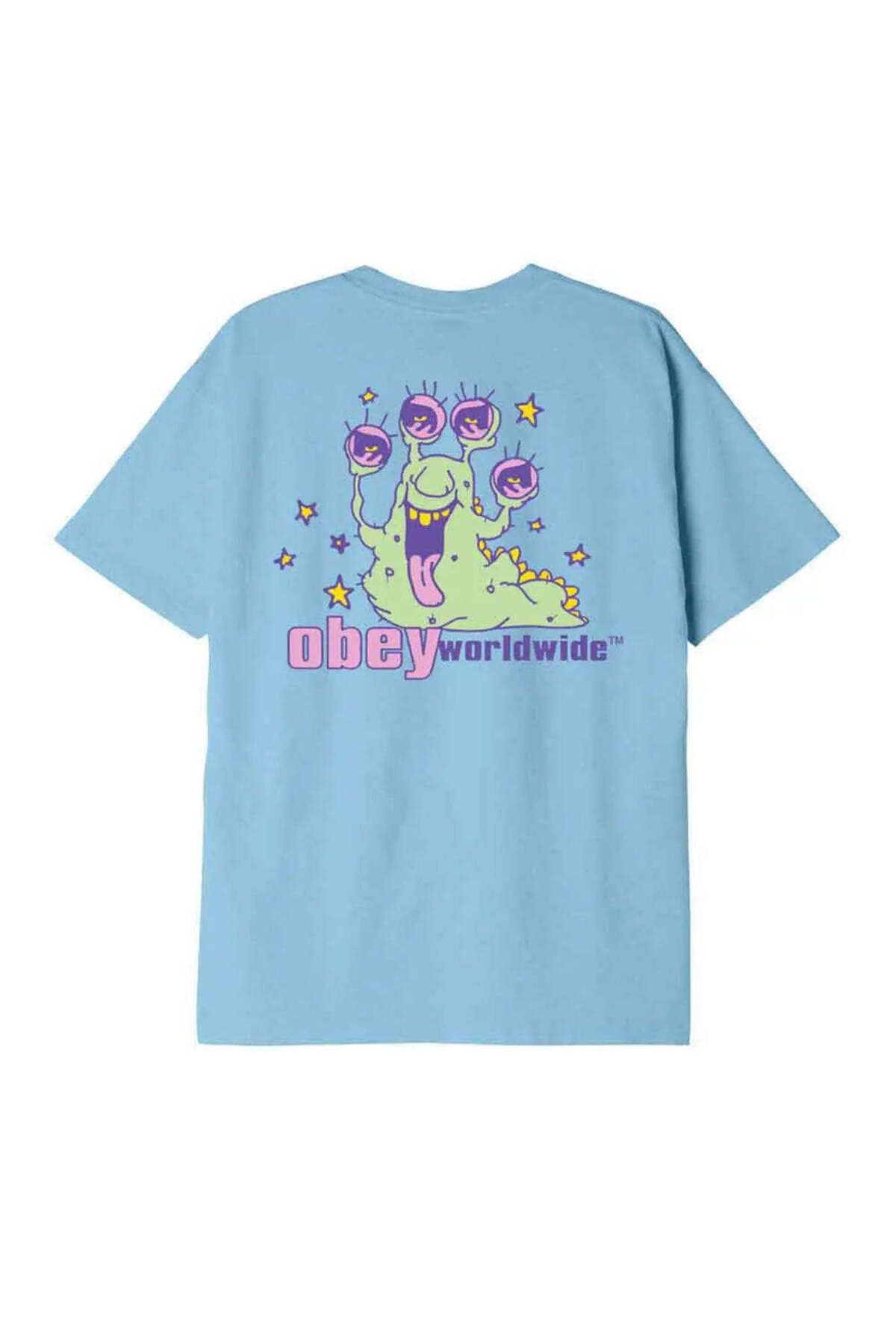 American Rag Cie Obey Slime T-Shirt | Box Fit ve Aşırı Konforlu, Ağı Heavyweight Tişört