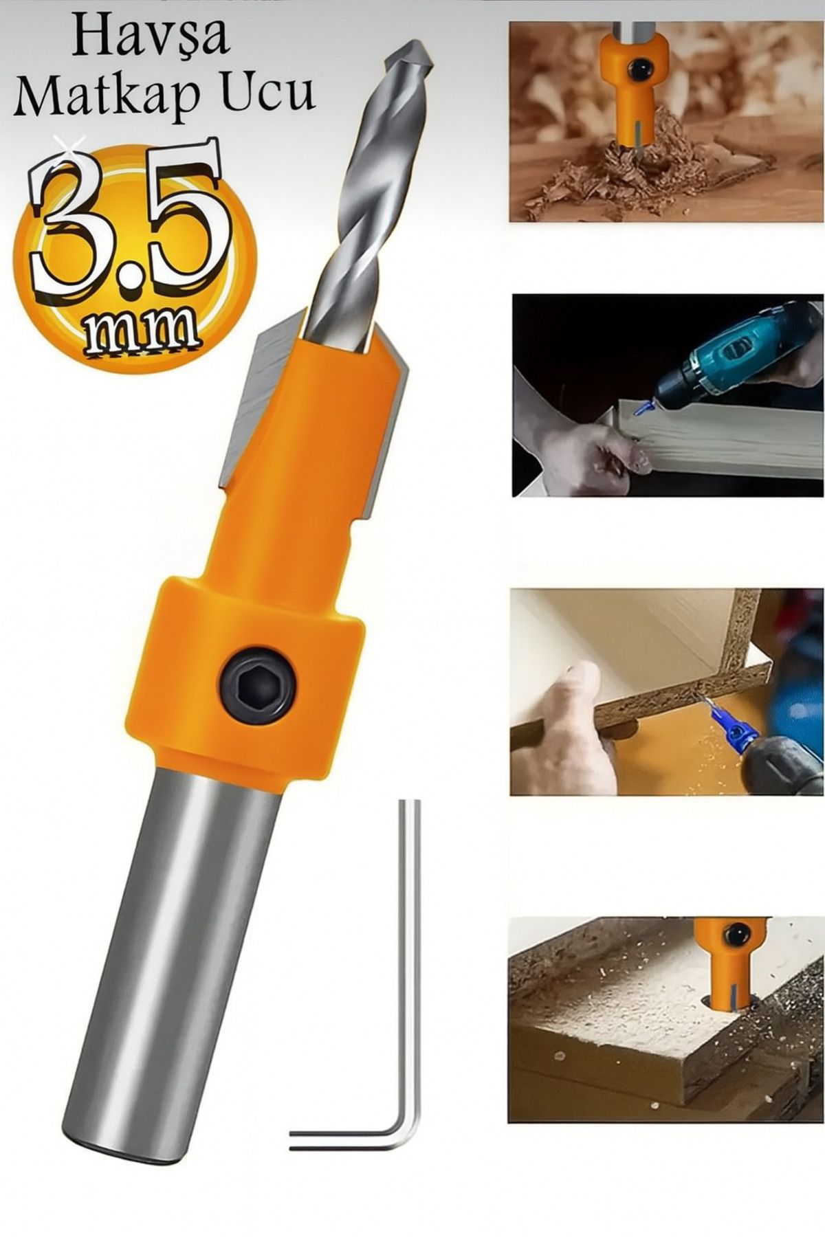 CMC Tools Ahşap Havşa Matkap Ucu 3.5 mm