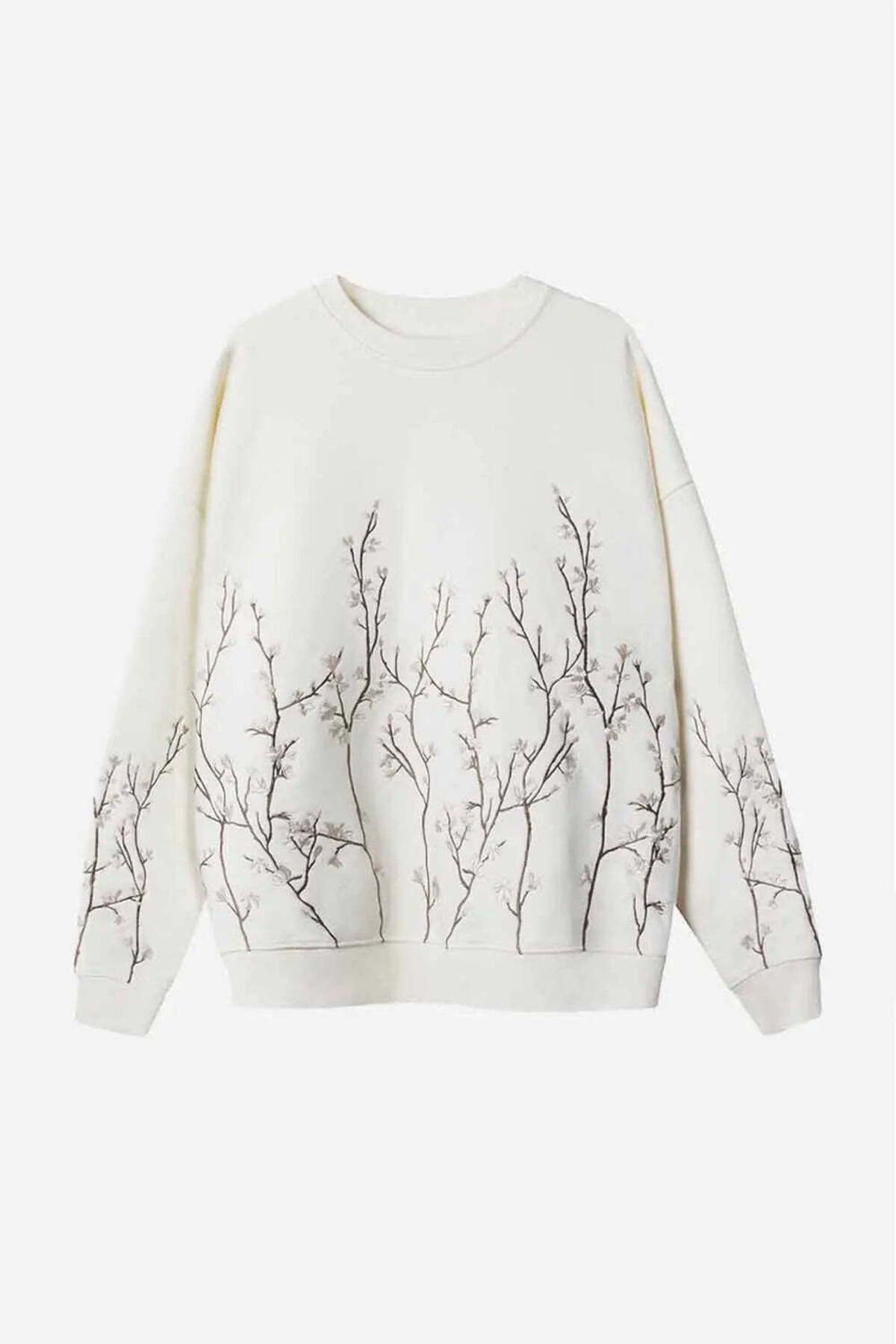American Rag Cie Organik Pamuklu Oversized Orchard Blossom Crewneck - Doğa Dostu ve Şık Tasarım (100 Karakter)