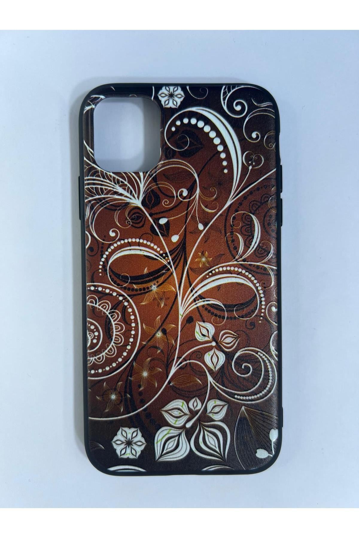 Amorix ARMORİX İPHONE 11 TURUNCU DESENLİ SİLİKON KILIF