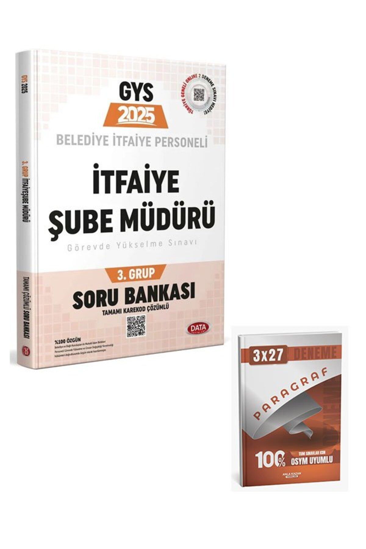 Anla Kazan Yayınları Data 2025 GYS Belediye İtfaiye Personeli İtfaiye Şube Müdürü 3. Grup Soru Bankası+Anla Kazan Paragr