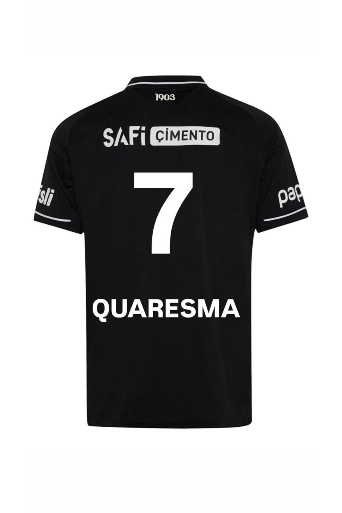Alaturka Mix Beşiktâş' 2026 QUARESMA 7 Yeni Sezon Alternatif Yakalı Siyah Yetişkin Forması