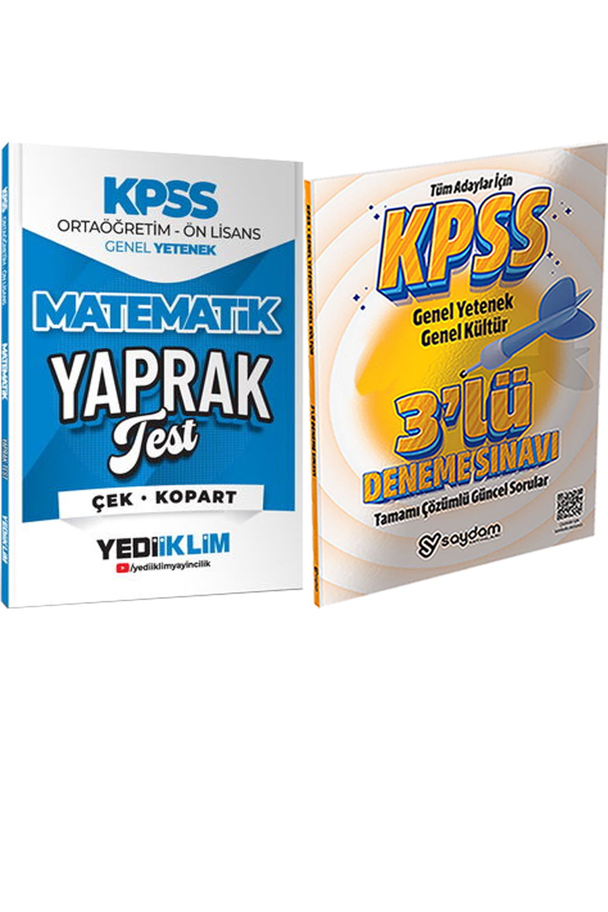 Yediiklim Yayınları 2026 KPSS Ortaöğretim Ön Lisans Matematik Çek Kopart Yaprak Test + 3lü Deneme Hediye