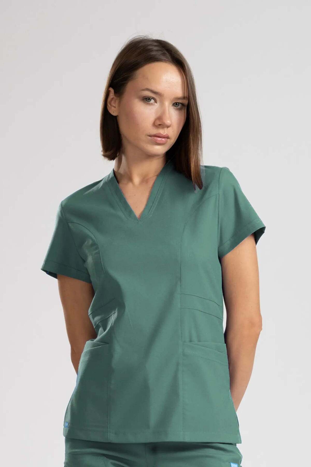 oksijen uniform Citrine - Petrol Yeşili (Tek Üst) - XXL-46