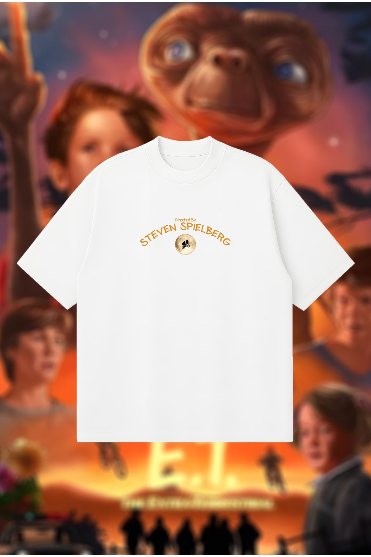 PURE POWER Directed by Steven Spielberg Boxy Fit Oversize Unisex Tshirt – Baskılı Tişört | Streetwear