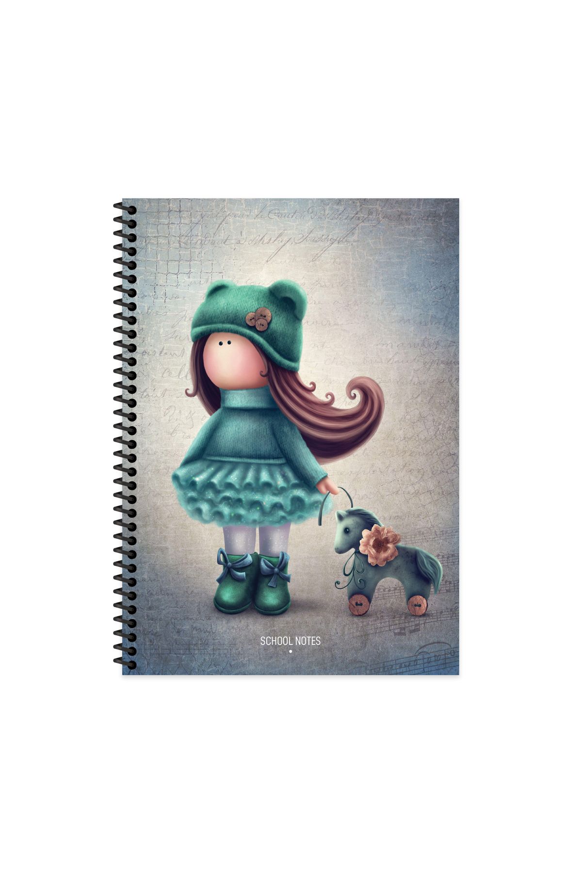 Keskin Colors Keskin Color Tilda Çizgili Defter | 16,5 x 22,5 cm | Spiralli – 80 Yaprak