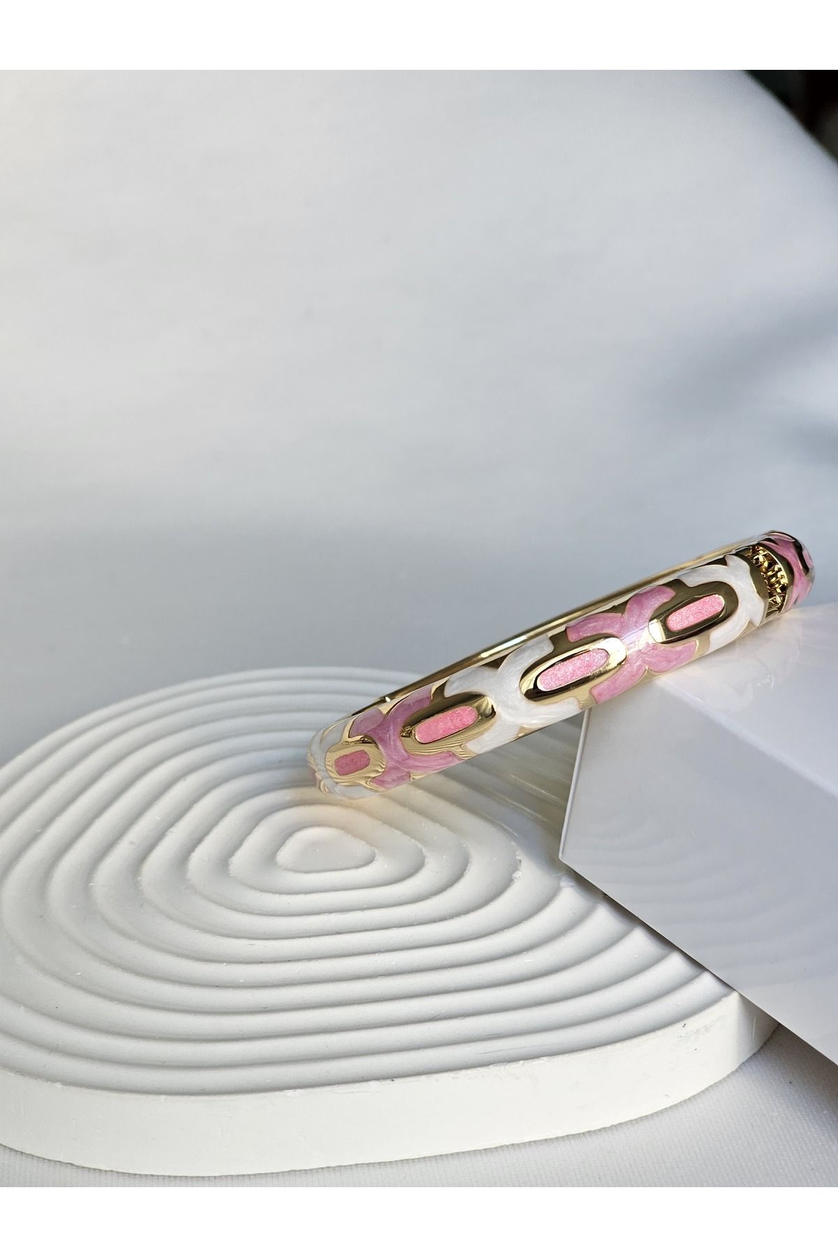 Roya Happiness MİNELİ BİLEZİK PEMBE KADIN BİLEKLİK GOLD GÜMÜŞ YAZLIK ALAÇATI BİLEKLİK SEVGİLİYE HEDİYE KUTULU