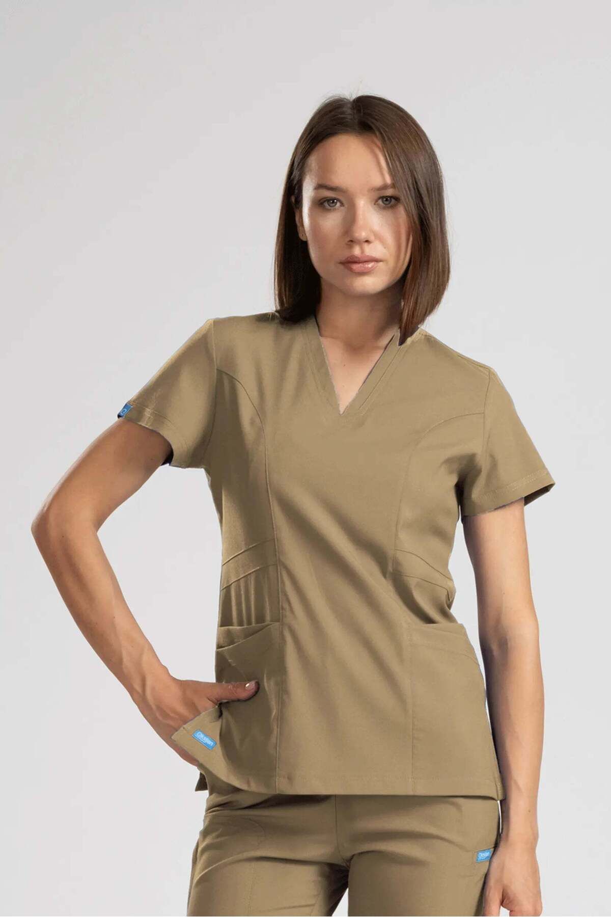 oksijen uniform Citrine - Bej (Tek Üst) - 3XL-48