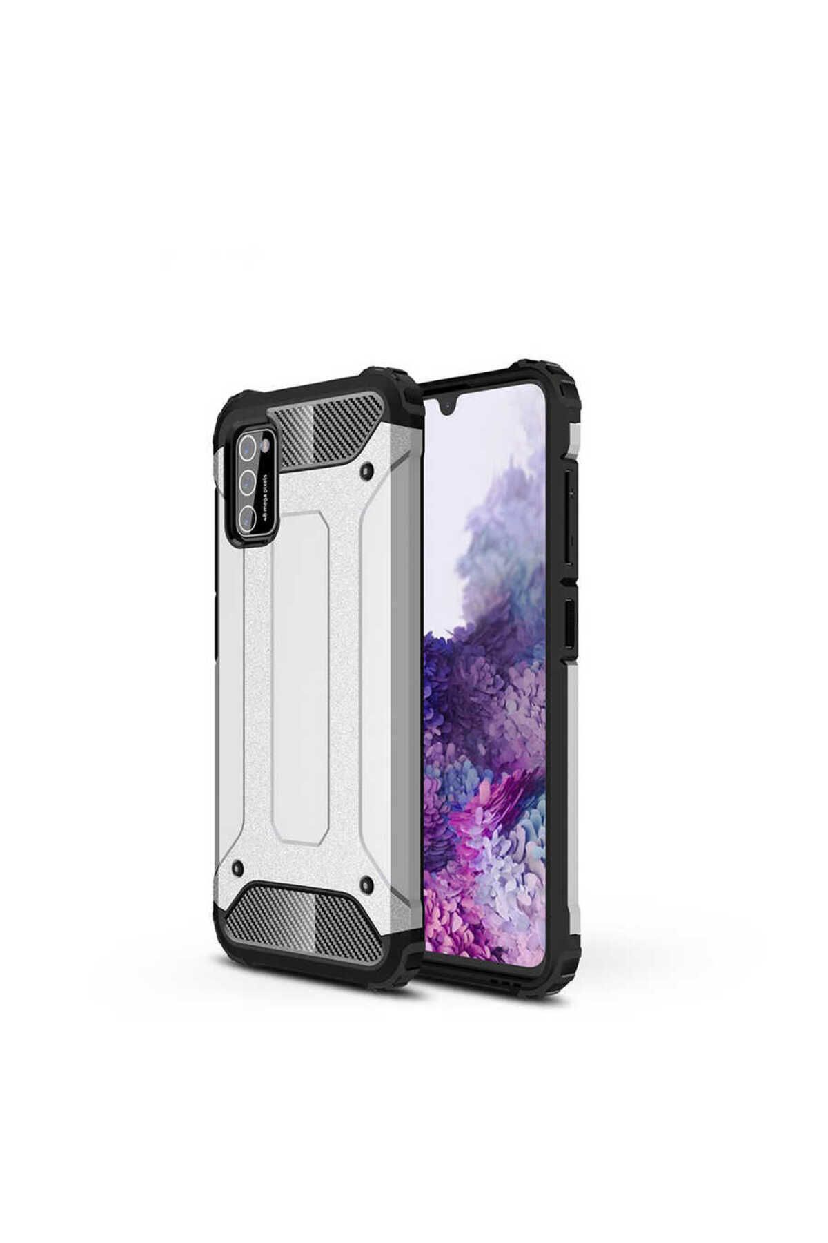 System Com Galaxy A02 S Kılıf Zore Crash Silikon Kapak