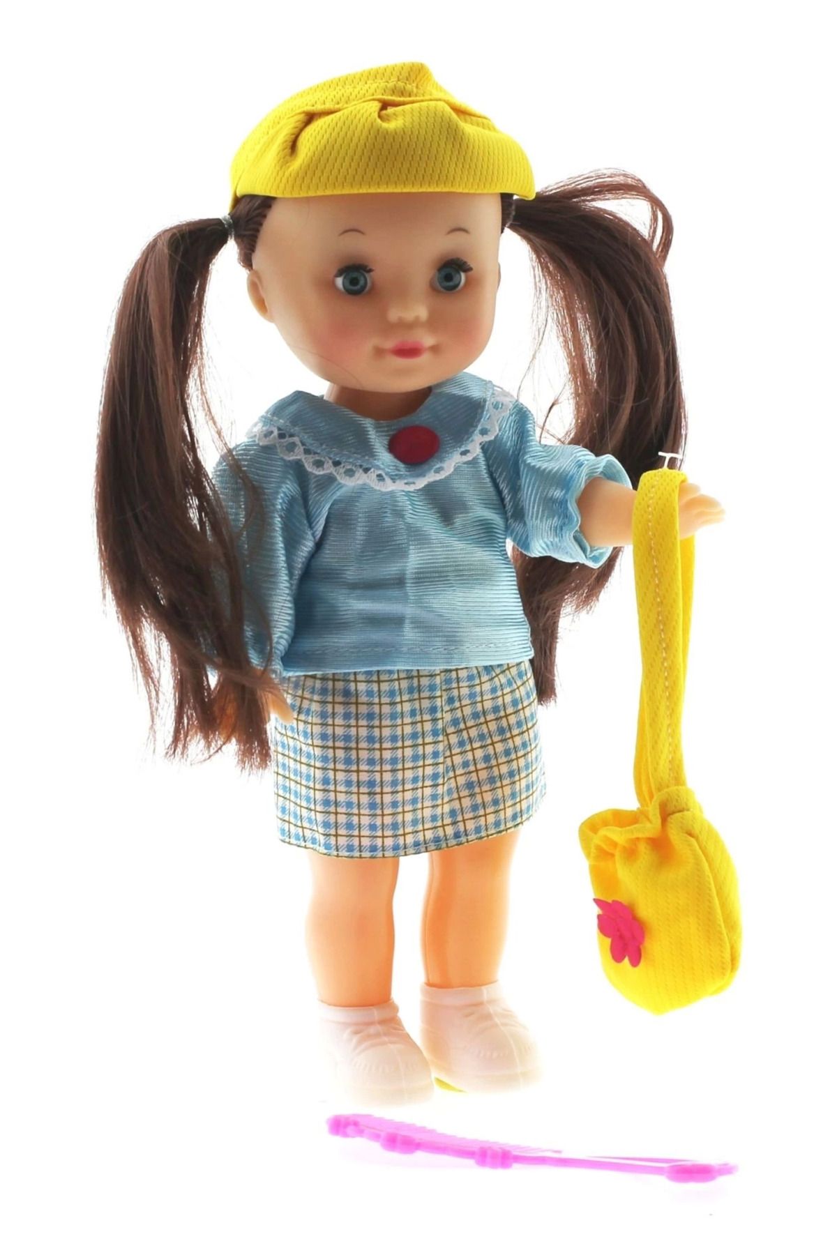 Zayla Mavi Saten Elbiseli Et Bebek