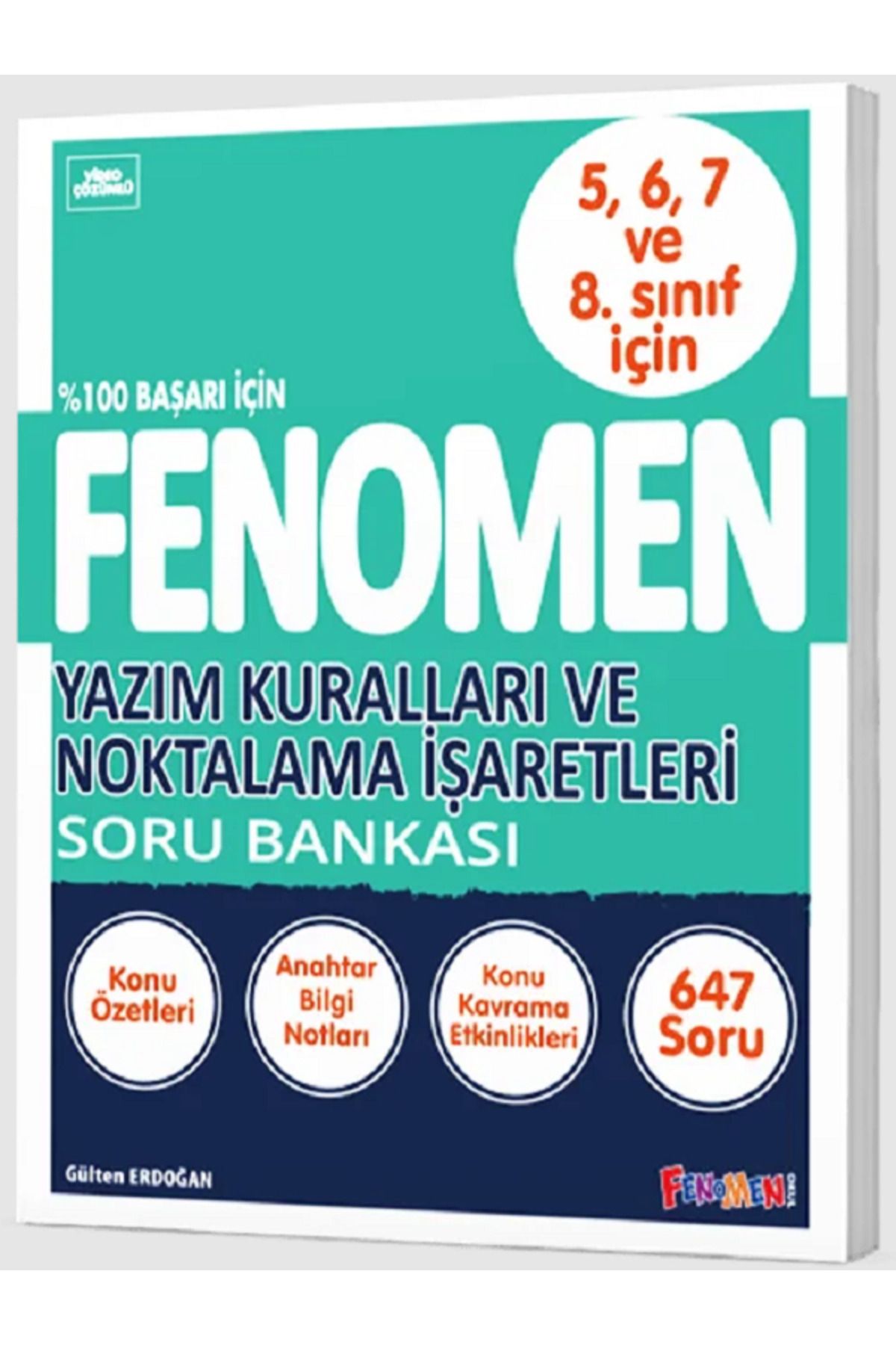 Fenomen Yayıncılık 8.Sınıf Fenomen Yazım Kuralları ve Noktalama İşaretleri Soru Bankası / 5-6-7 ve 8.Sınıf İçin