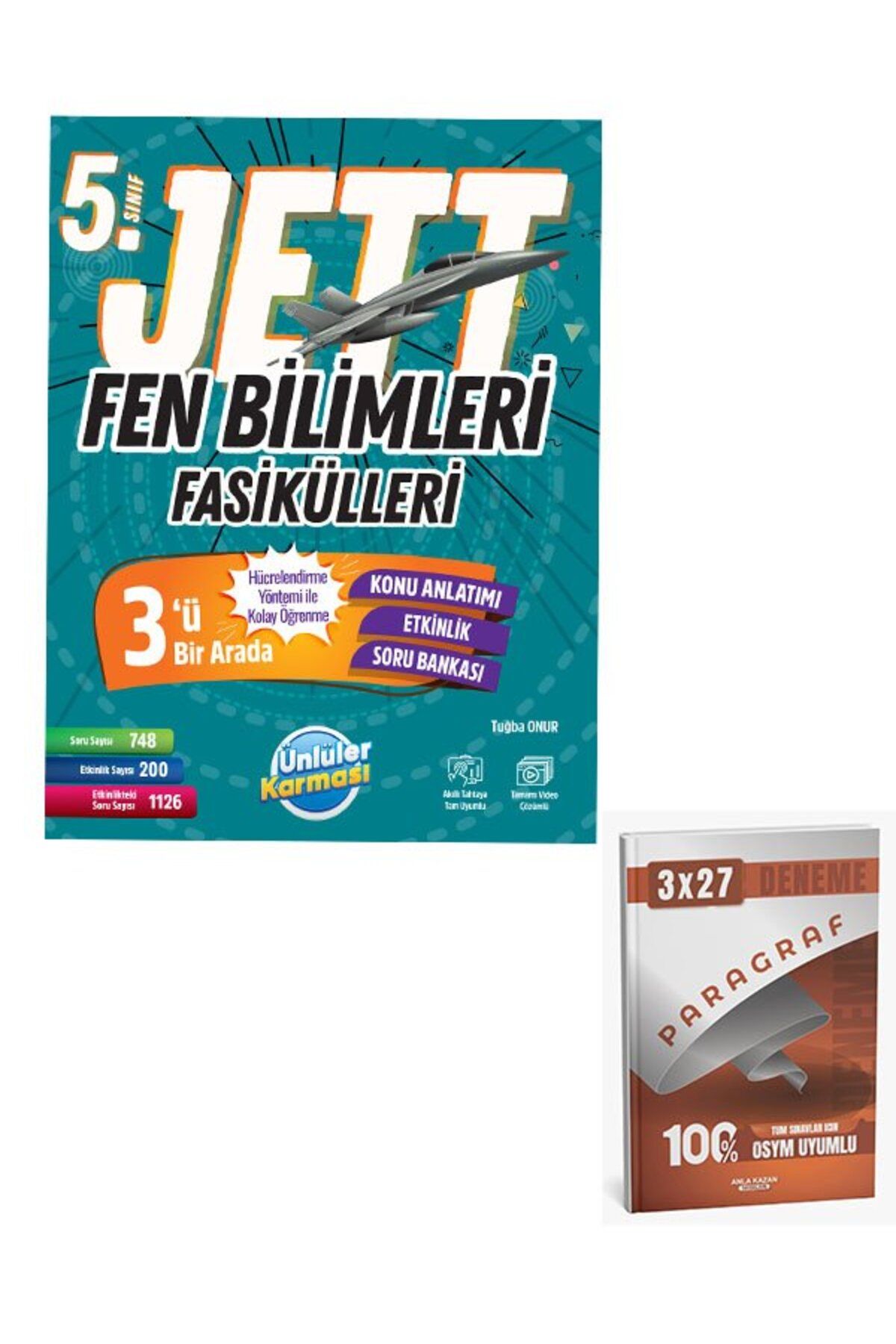 Anla Kazan Yayınları Ünlüller 2026 5. Sınıf Jett Fen Bilimleri Fasikülleri+Anla Kazan Paragraf