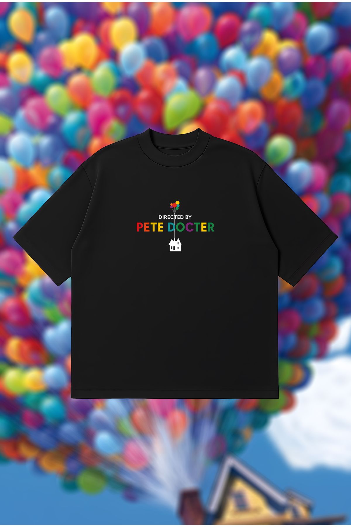 PURE POWER Directed by Pete Docter Boxy Fit Oversize Unisex Tshirt – Baskılı Tişört | Streetwear