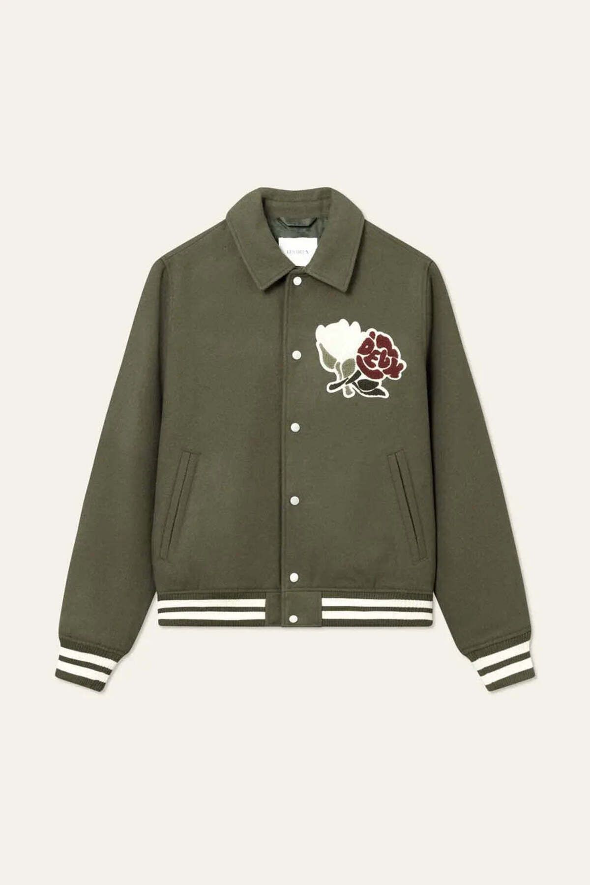 American Rag Cie Felipe Varsity Yün Ceket - Les Deux Logo Yaması & Şık Kısa Kesim