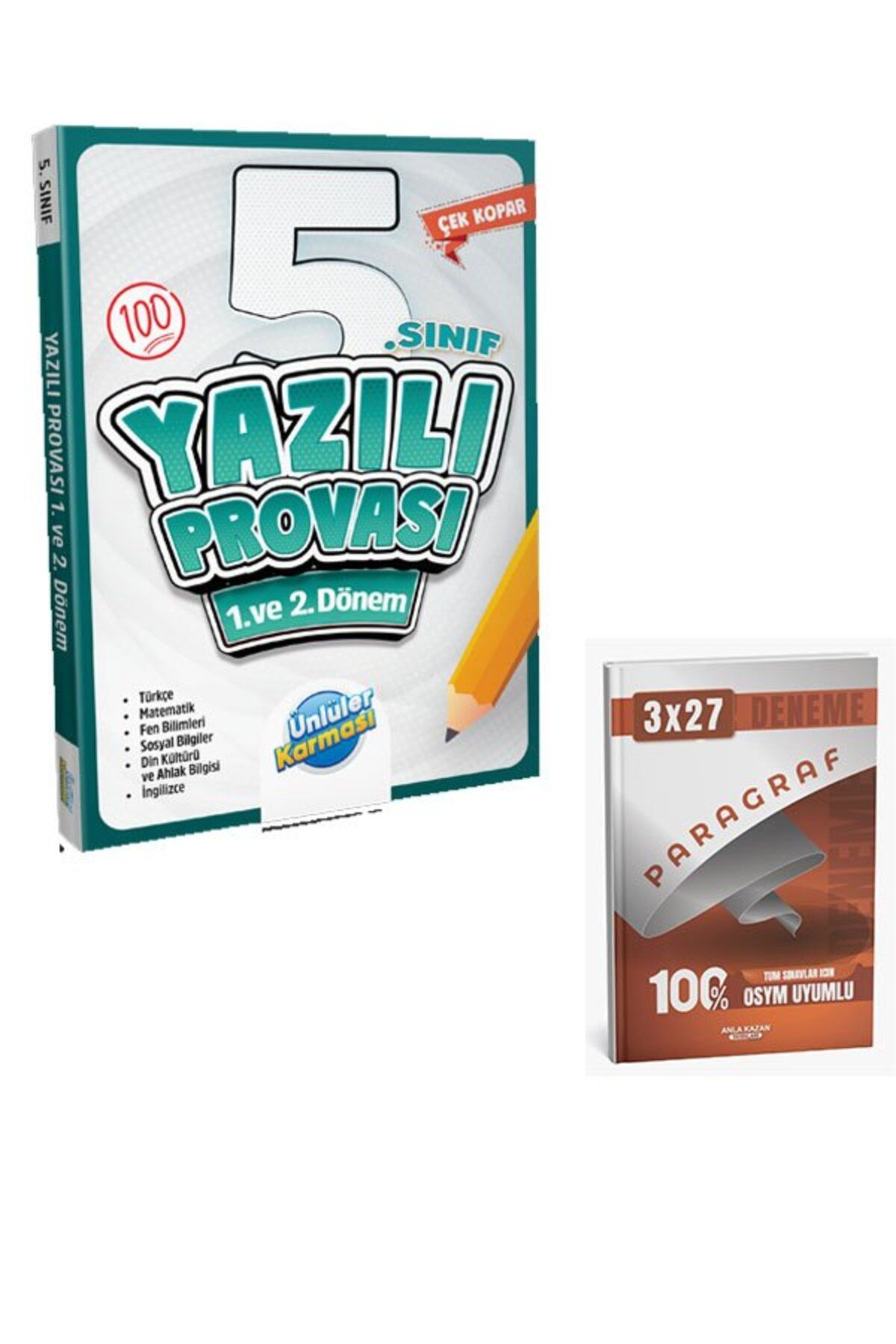 Anla Kazan Yayınları Ünlüler 2026 5.Sınıf Yazılı Provası+Anla Kazan Paragraf