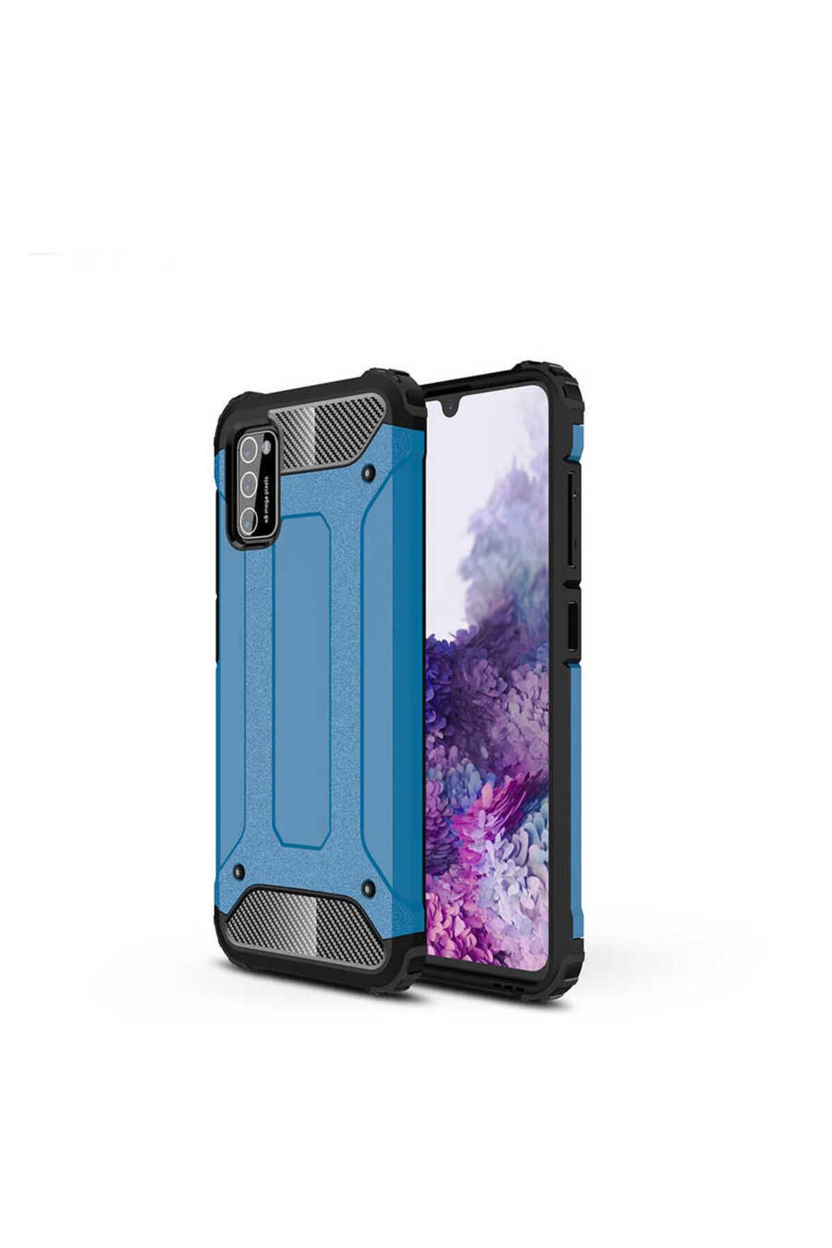 System Com Galaxy A02 S Kılıf Zore Crash Silikon Kapak