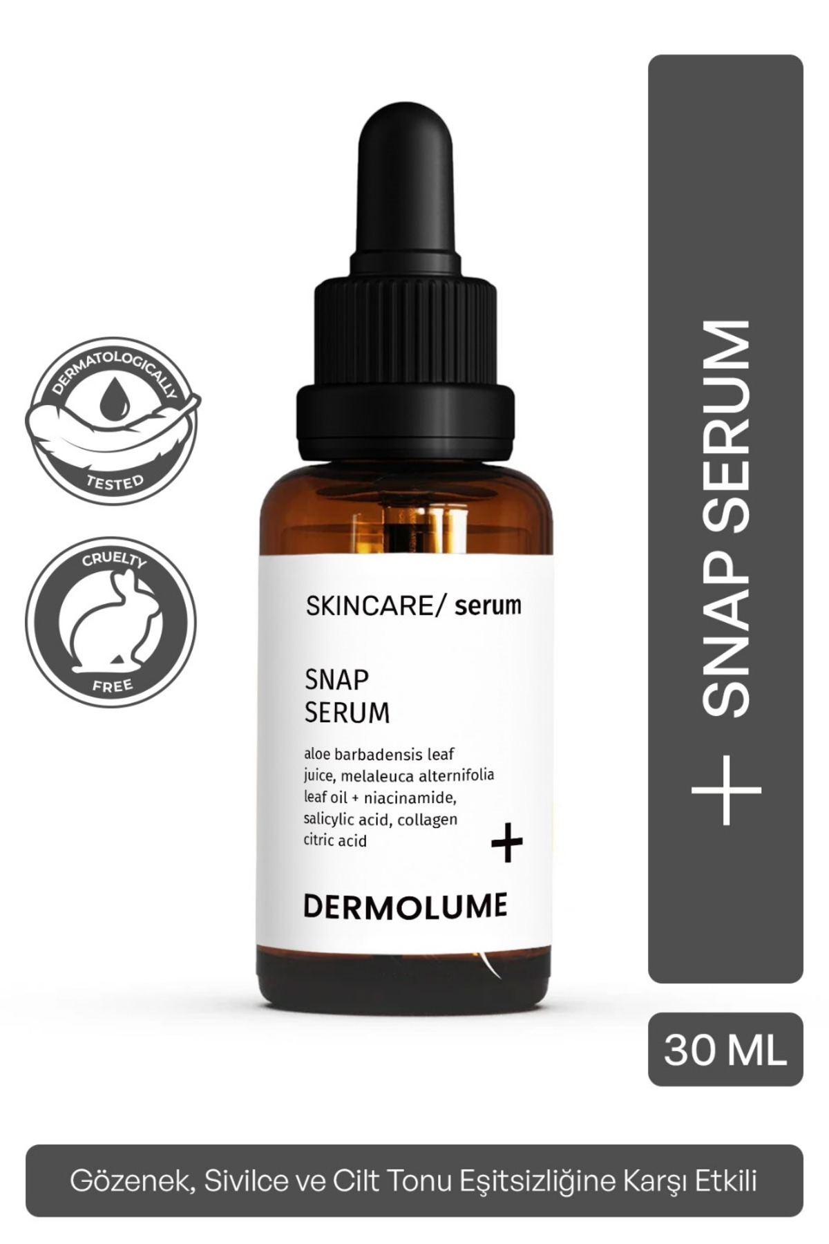 Akne Ve Siyah Nokta Karşıtı Snap Serum | Salisilik Asit & Çay Ağacı | Kurutucu Etki | 30 ml — 10001
