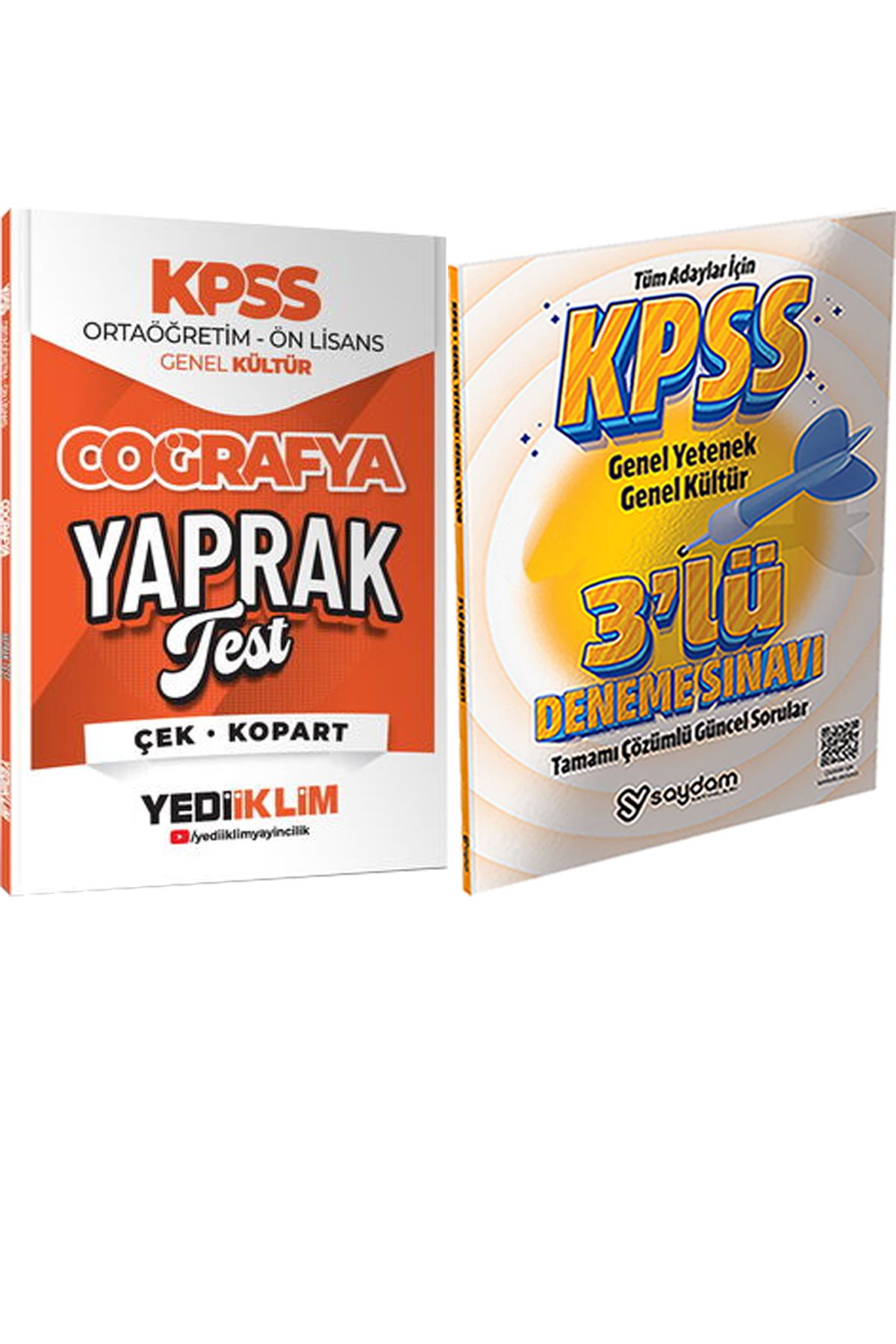 Yediiklim Yayınları 2026 KPSS Ortaöğretim Ön Lisans Coğrafya Çek Kopart Yaprak Test + 3lü Deneme Hediye