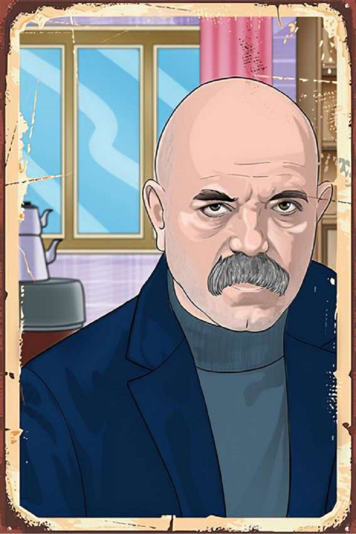 bertekdijital Bertek Dijital Retro Çukur Tablo
