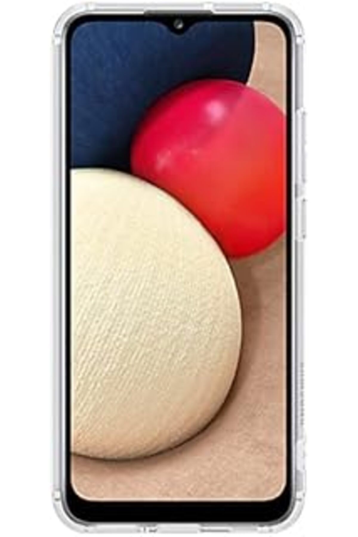 Qedii Aksesuaradası Samsung Galaxy A02 Soft Clear Cover Yumuşak Şeffaf Kılıf, Ef-qa025t