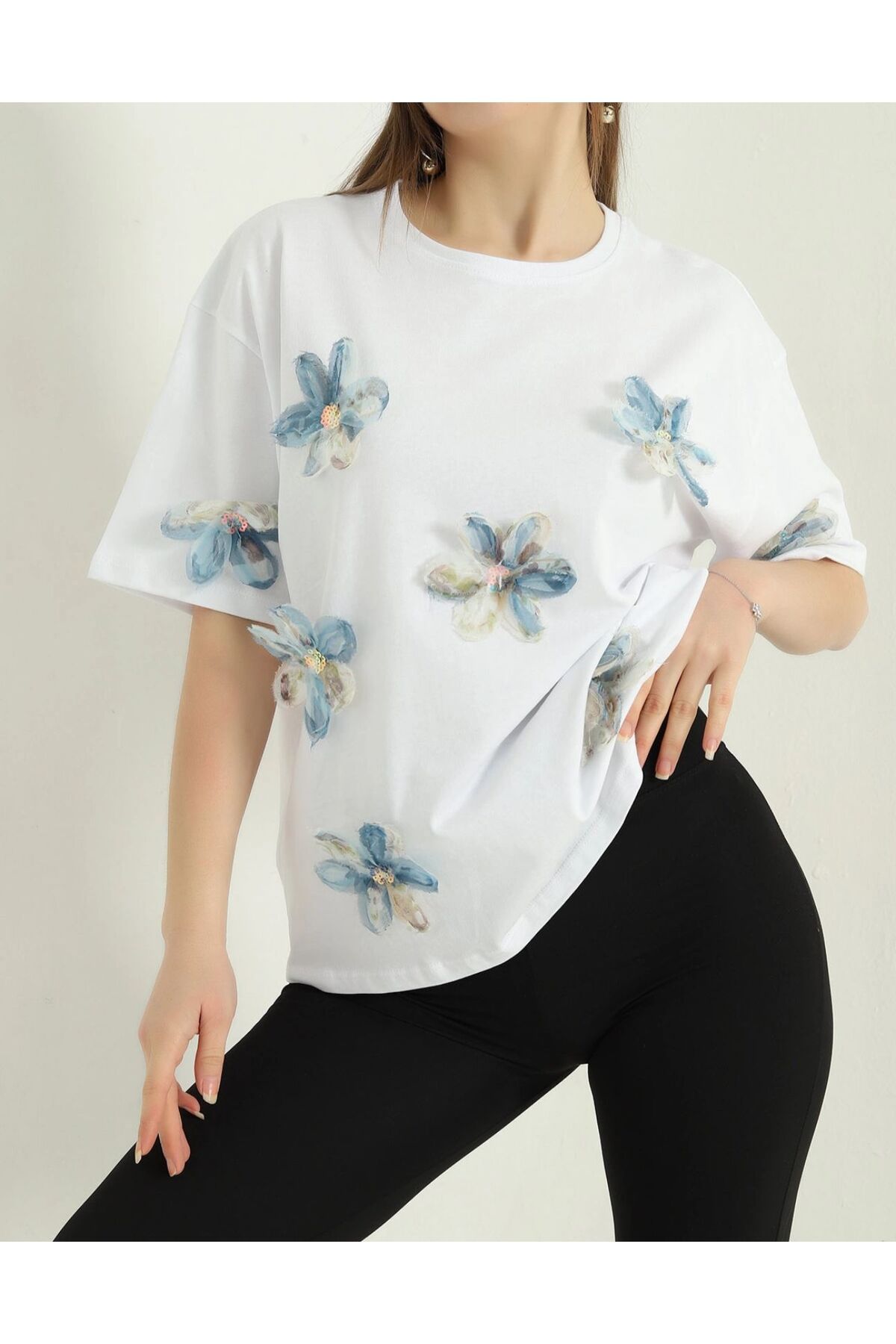 PETRİCHOR FASHİON çiçek baskılı tshirt